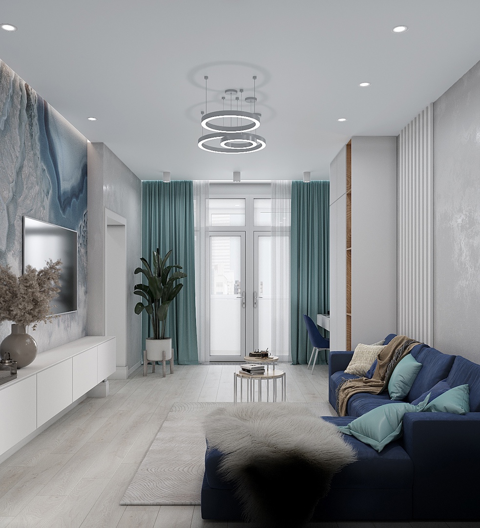 3Д Визуализация кухни и гостинной — Изображение №5 — 3D на Dprofile