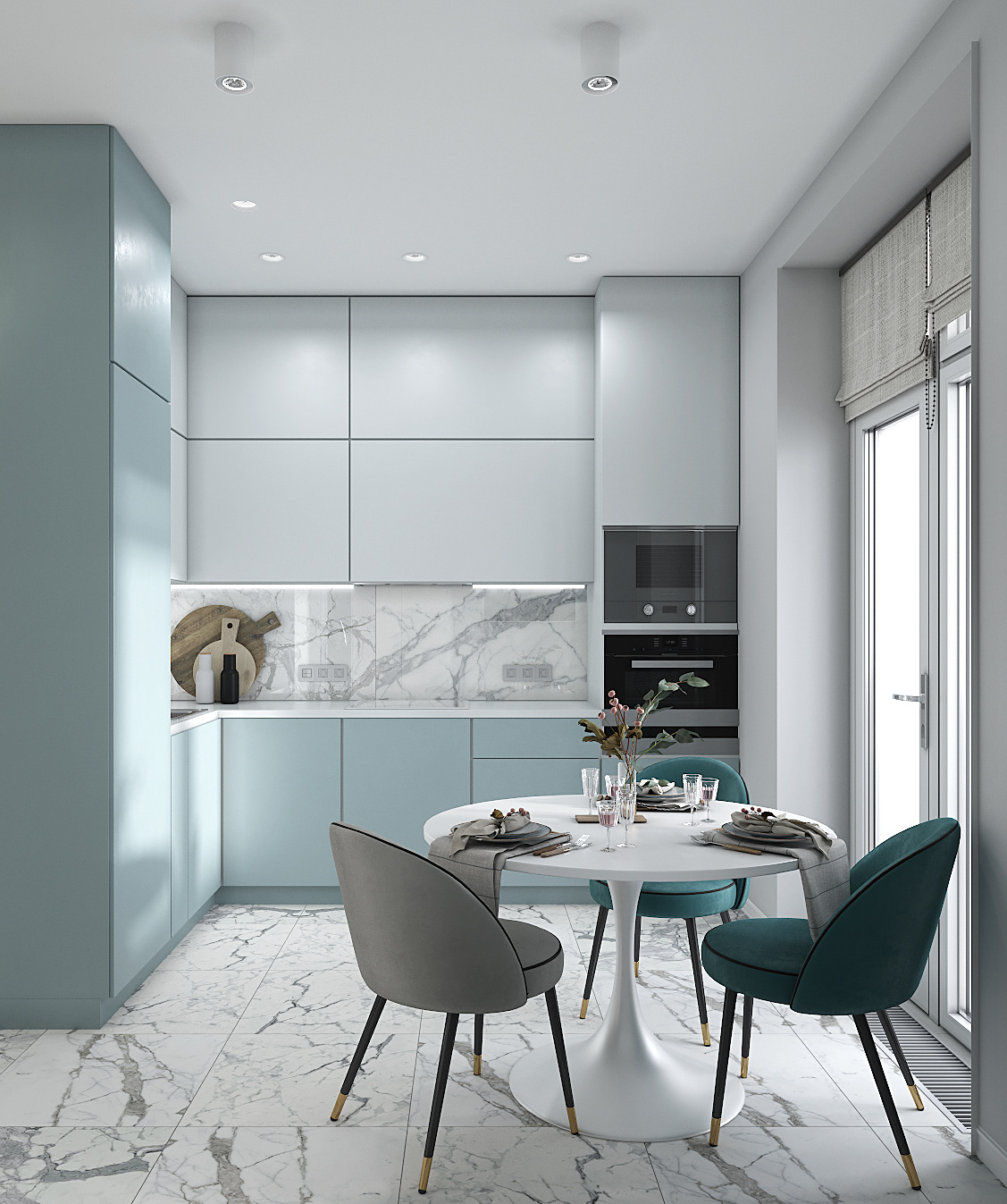 3Д Визуализация кухни и гостинной — Изображение №2 — 3D на Dprofile