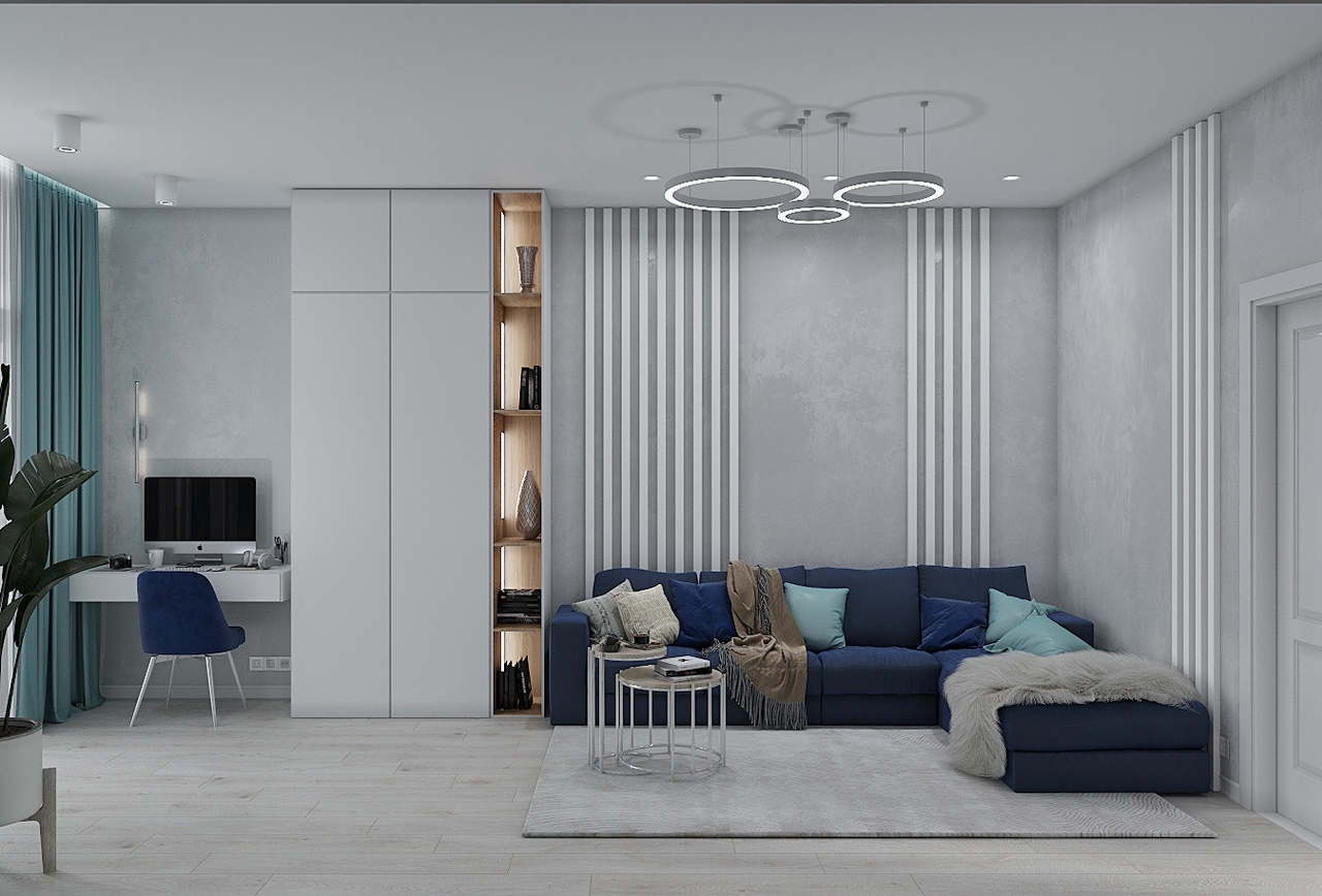 3Д Визуализация кухни и гостинной — Изображение №4 — 3D на Dprofile