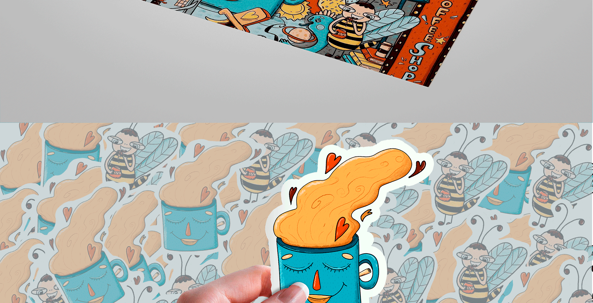 Illustration for a coffee shop — Изображение №9 — Иллюстрация, Маркетинг на Dprofile
