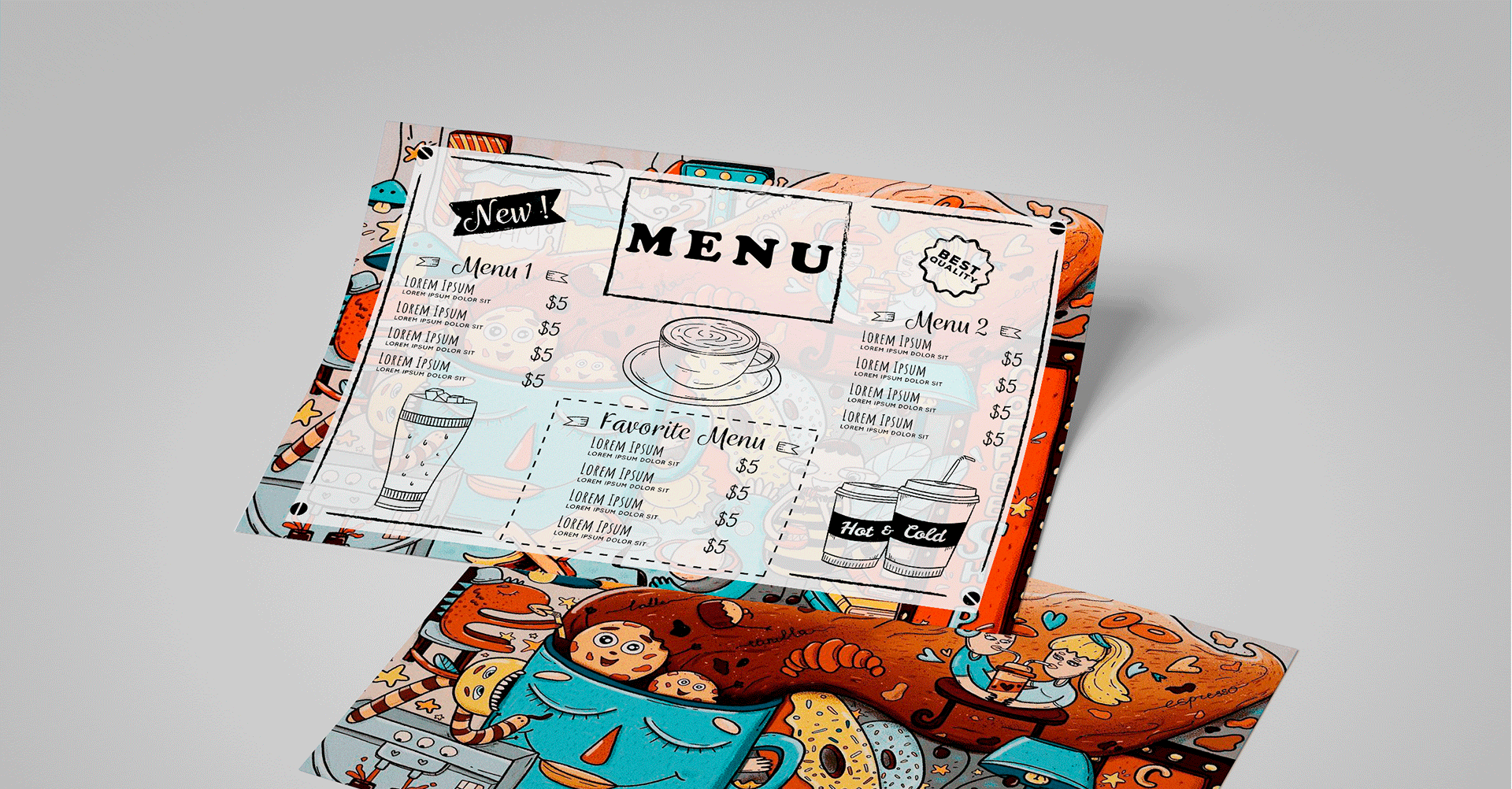 Illustration for a coffee shop — Изображение №8 — Иллюстрация, Маркетинг на Dprofile