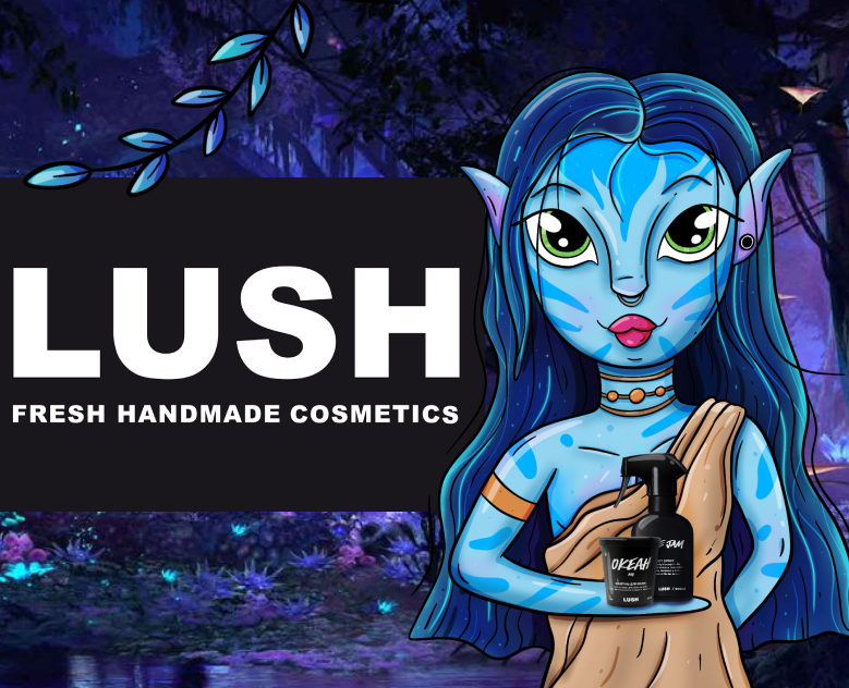 Lush х Аватар | Иллюстрация для рекламы бренда косметики — Иллюстрация, Маркетинг на Dprofile