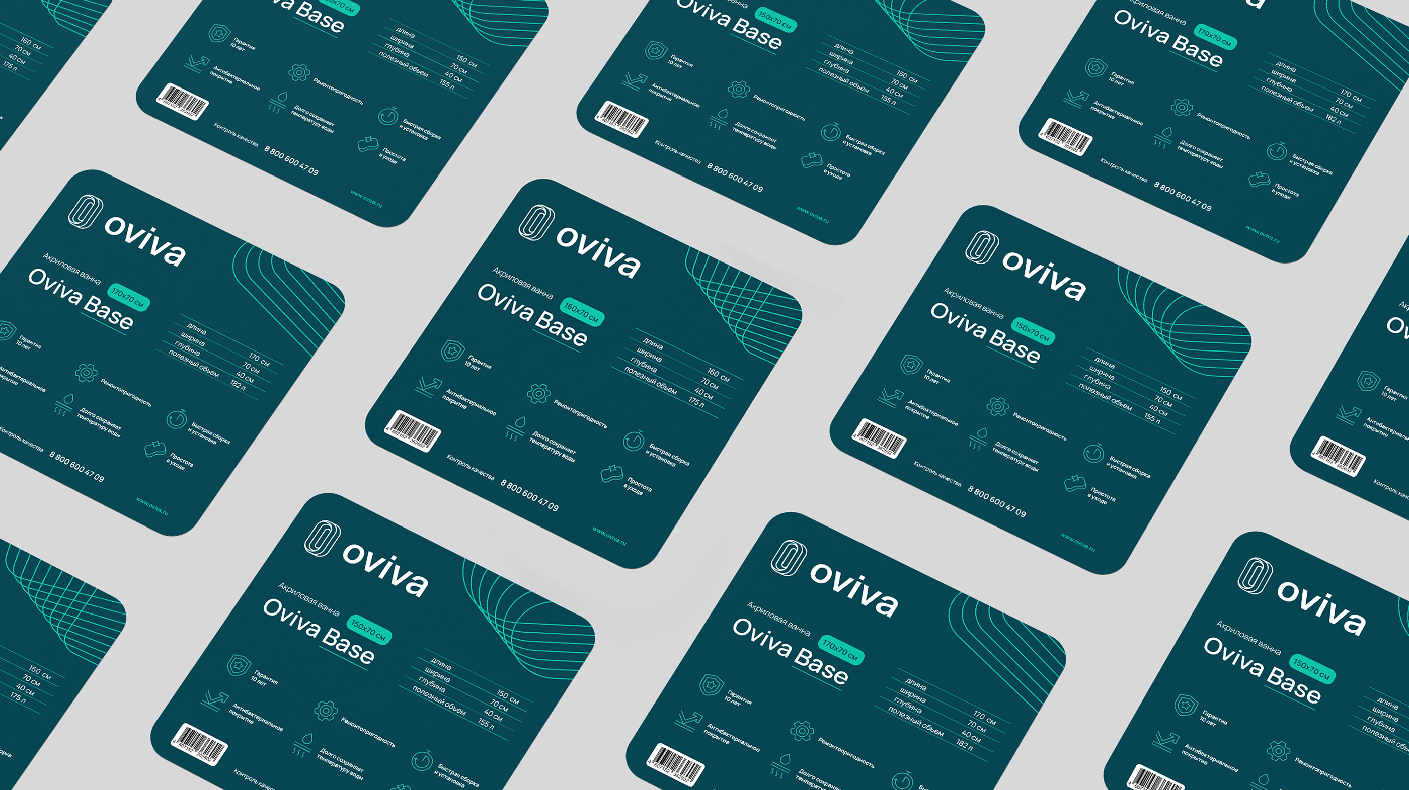 Oviva baths / Brand Identity — Изображение №21 — Брендинг на Dprofile