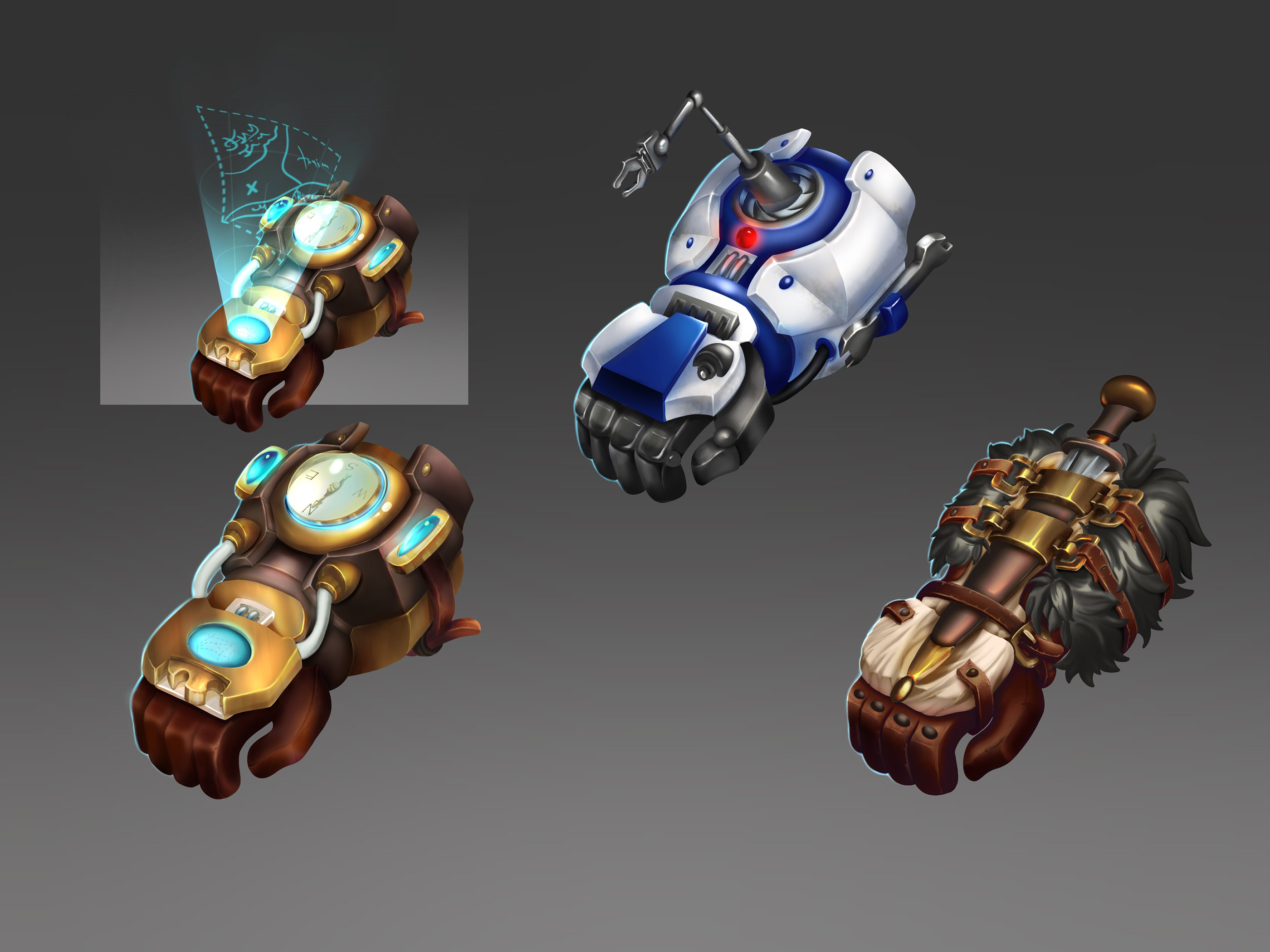 Fantasy gloves concept — Изображение №1 — Интерфейсы, Графика на Dprofile