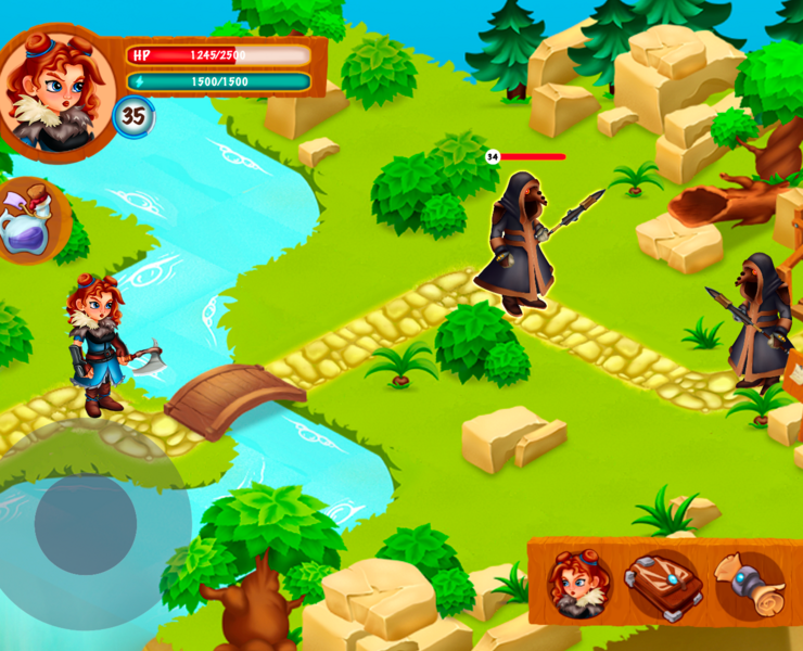 Dwarf village — Интерфейсы, Графика на Dprofile