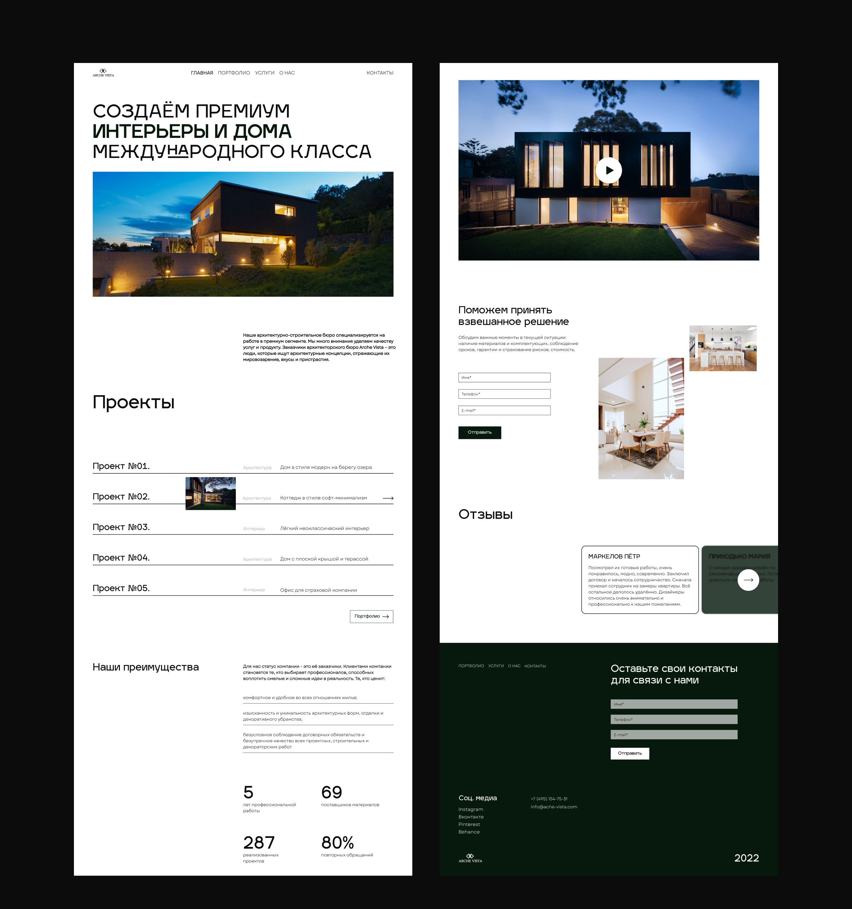 Architecture Studio - Website — Изображение №3 — Интерфейсы на Dprofile