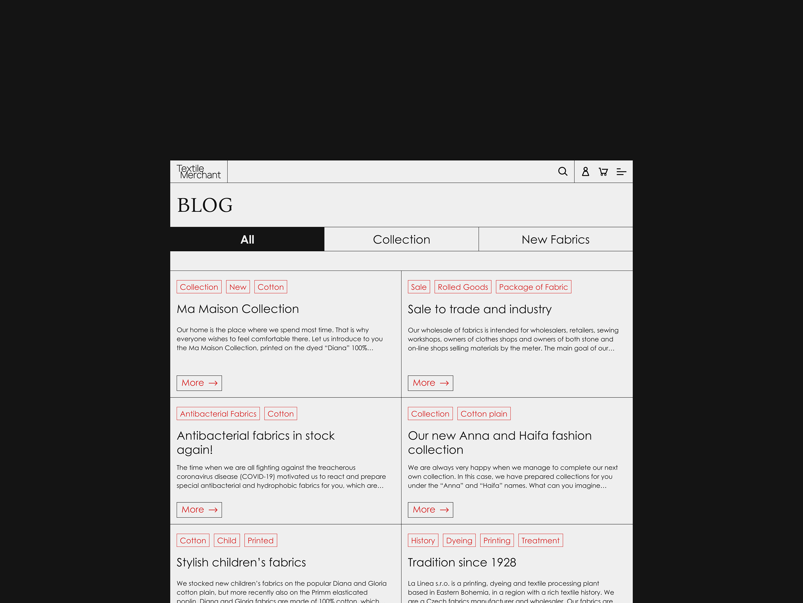 Fabric shop - Website — Изображение №20 — Интерфейсы на Dprofile