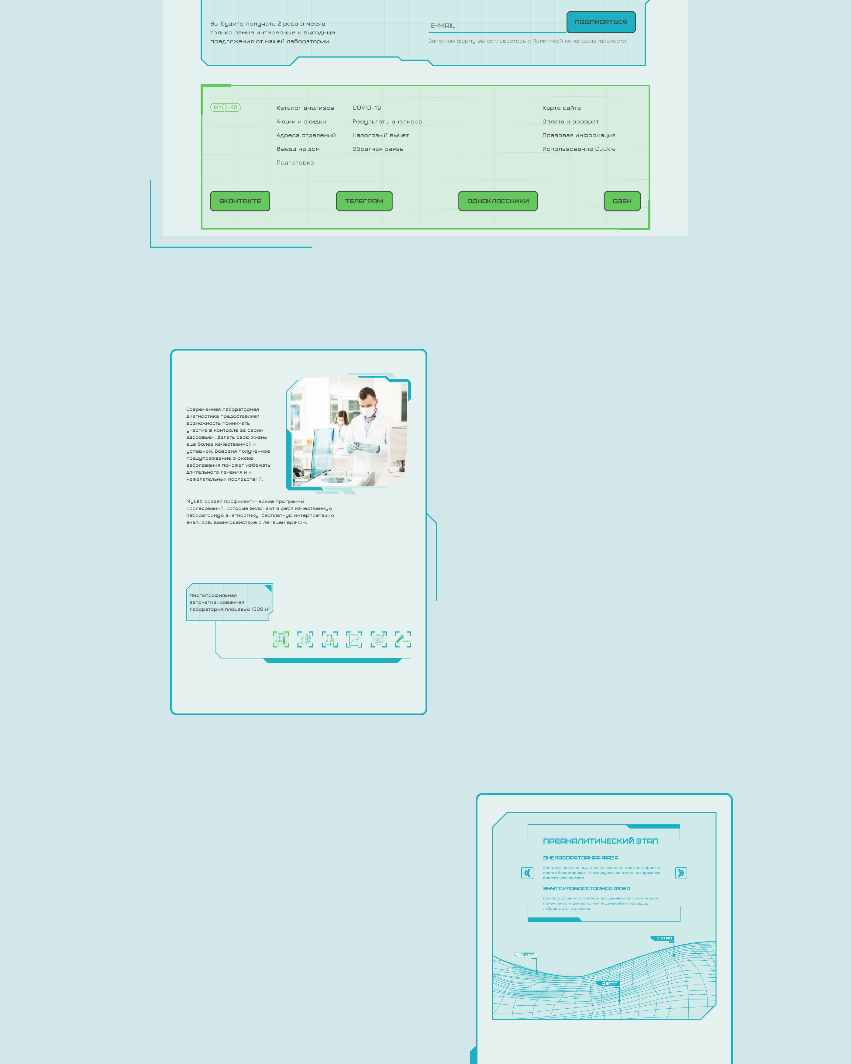 Medical Laboratory - Website — Изображение №13 — Интерфейсы, Графика на Dprofile