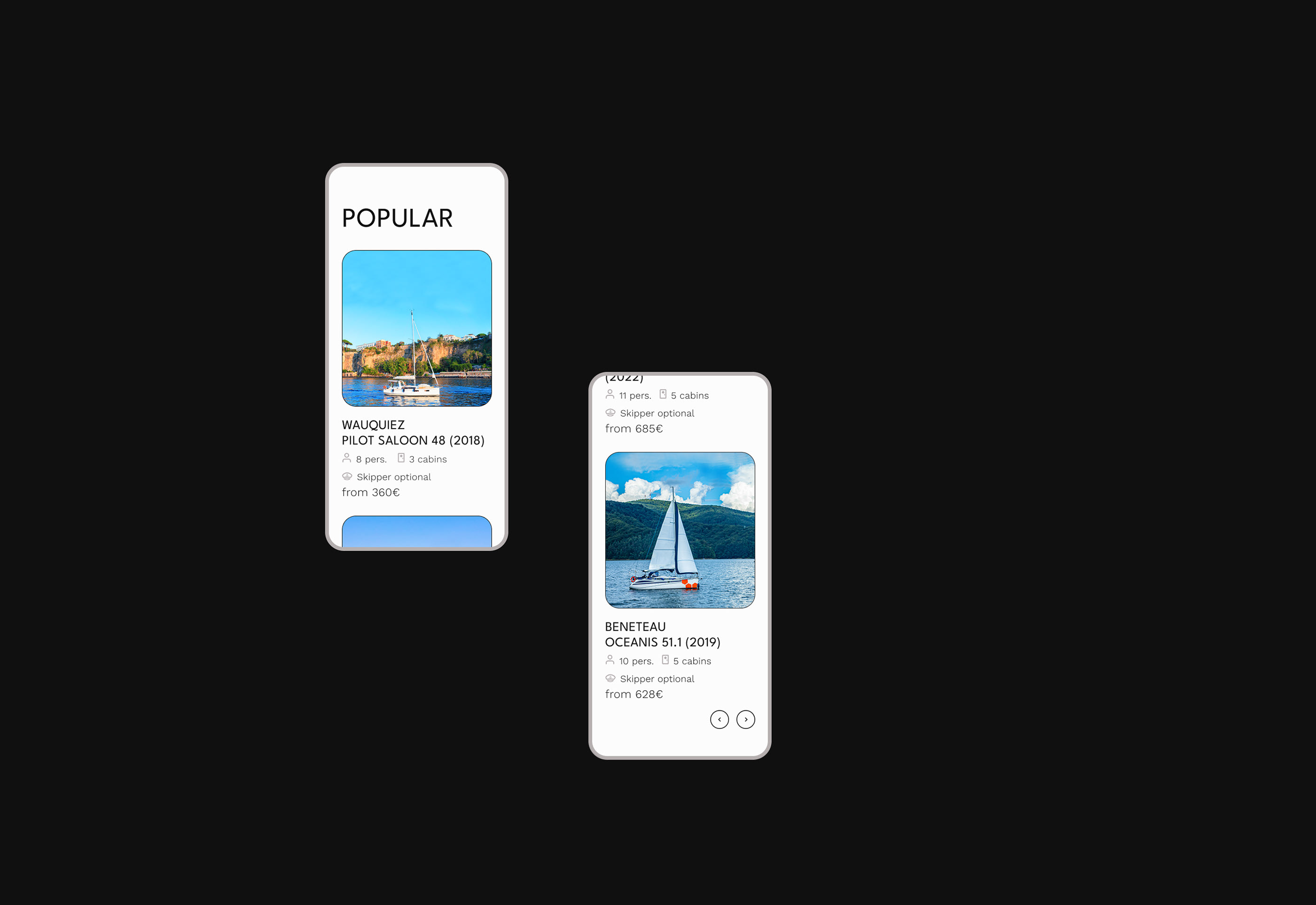 Аренда парусных яхт - Landing page — Изображение №13 — Интерфейсы, Маркетинг на Dprofile