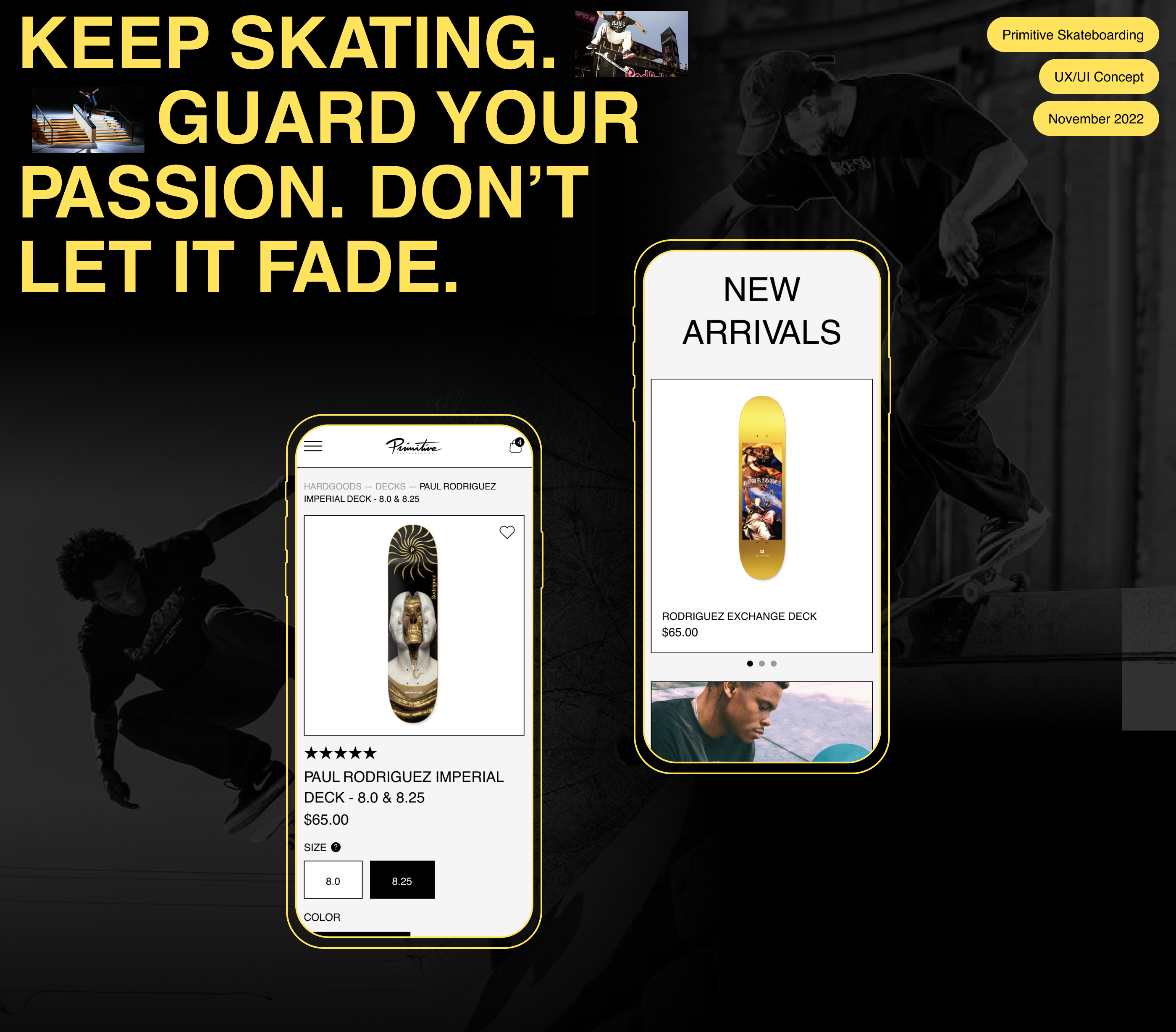 Primitive Skateboarding | E-commerce — Изображение №1 — Интерфейсы на Dprofile