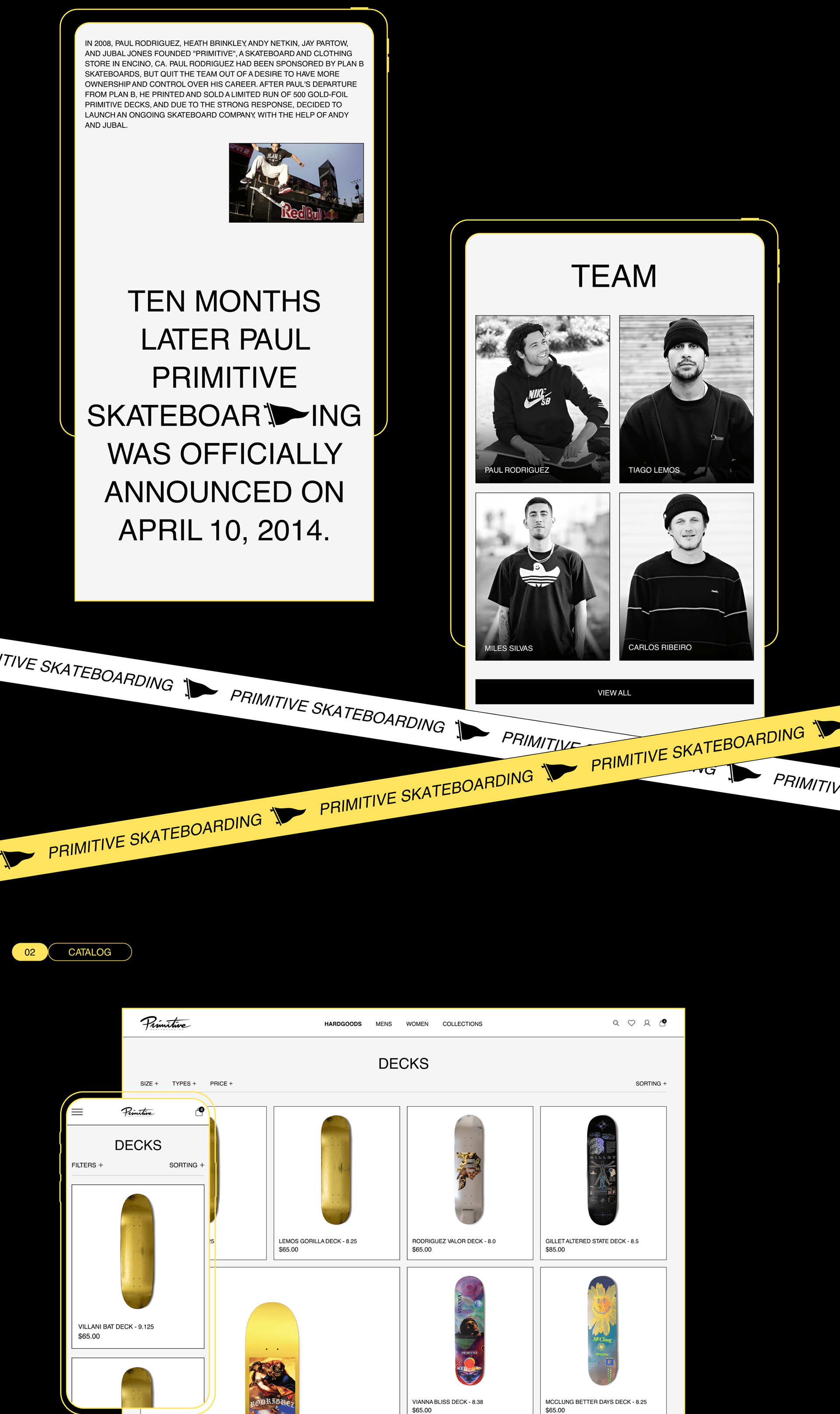 Primitive Skateboarding | E-commerce — Изображение №6 — Интерфейсы на Dprofile