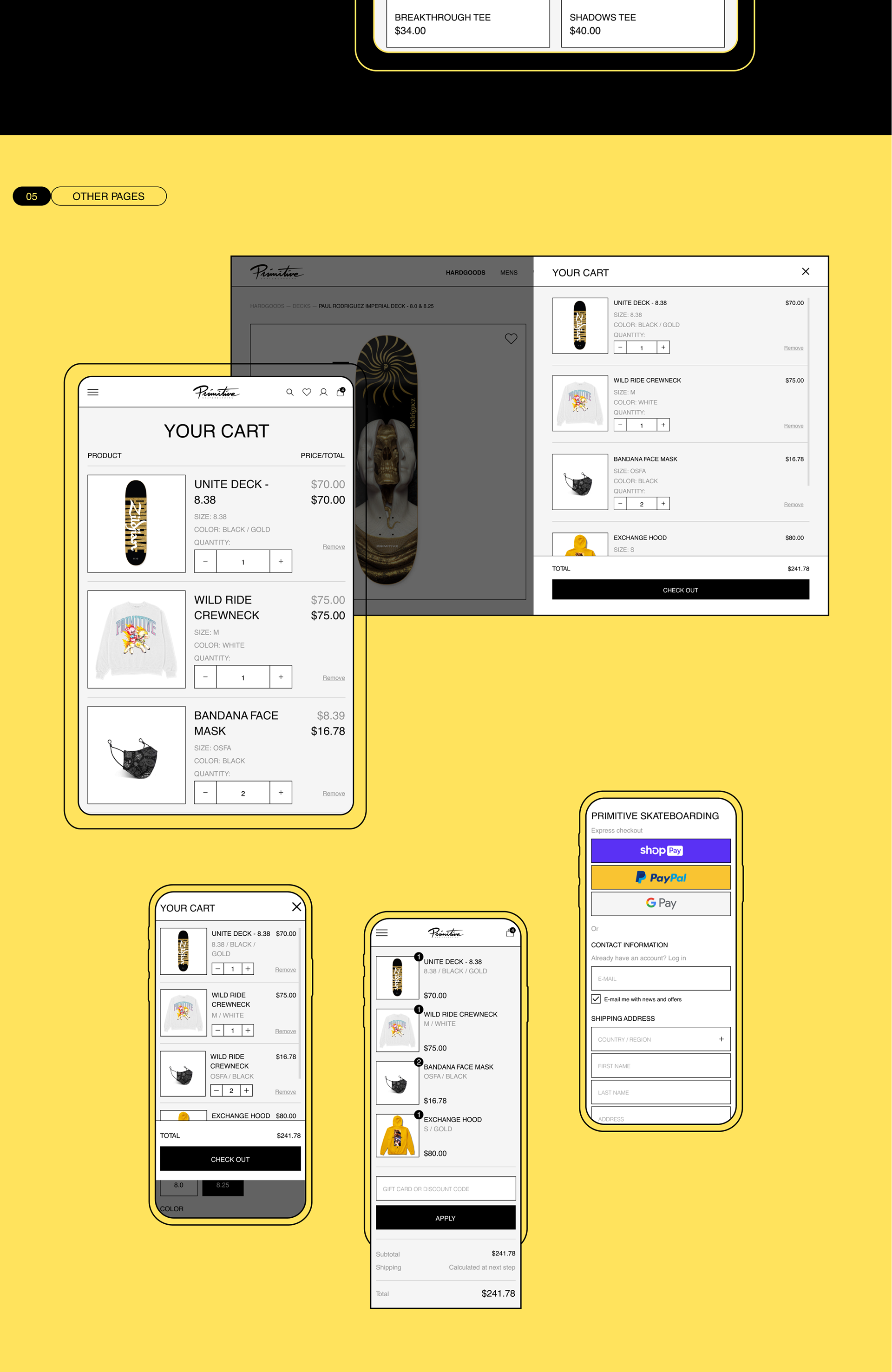 Primitive Skateboarding | E-commerce — Изображение №10 — Интерфейсы на Dprofile