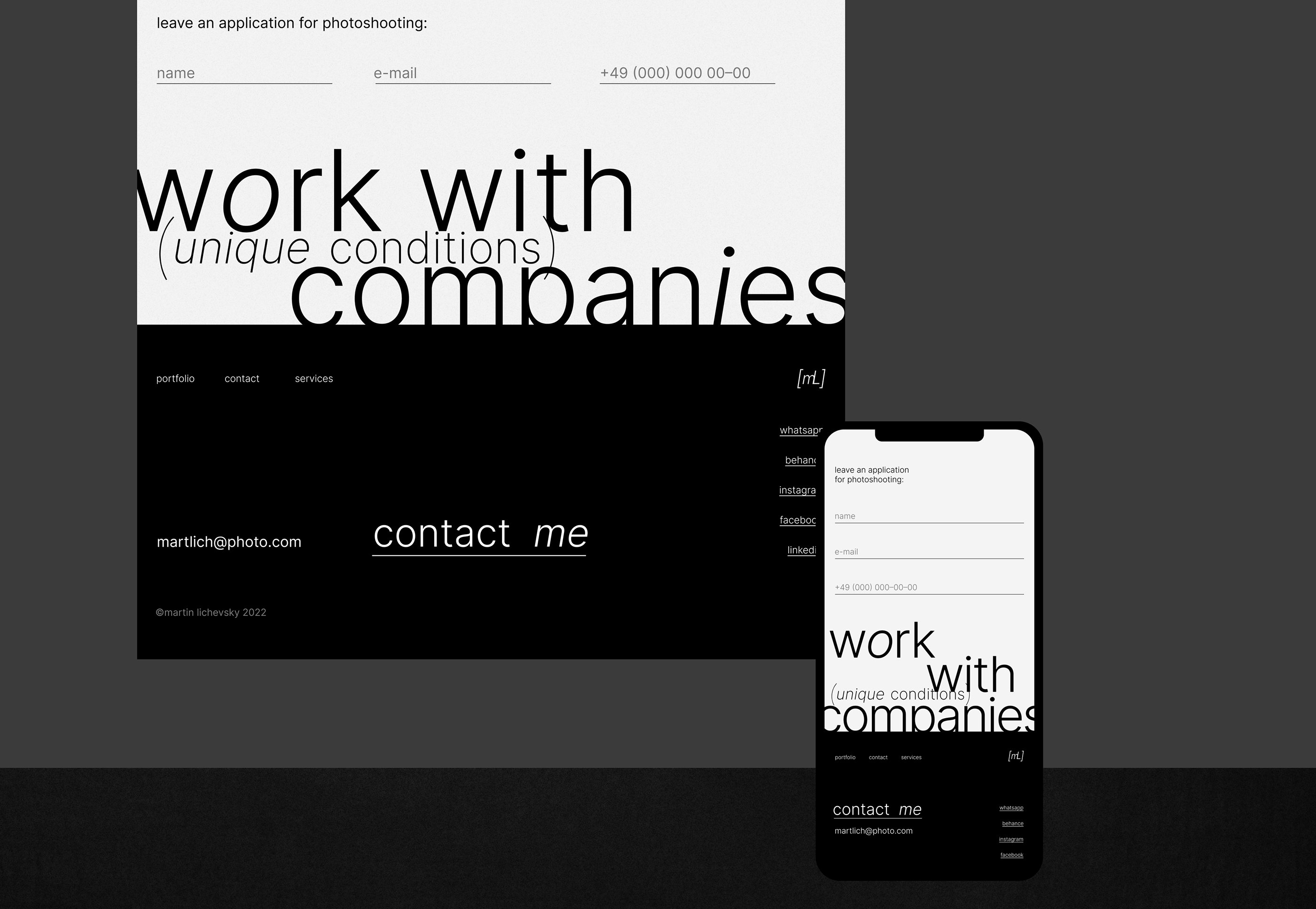 Веб-дизайн сайта фотографа — Изображение №20 — Интерфейсы, Анимация на Dprofile