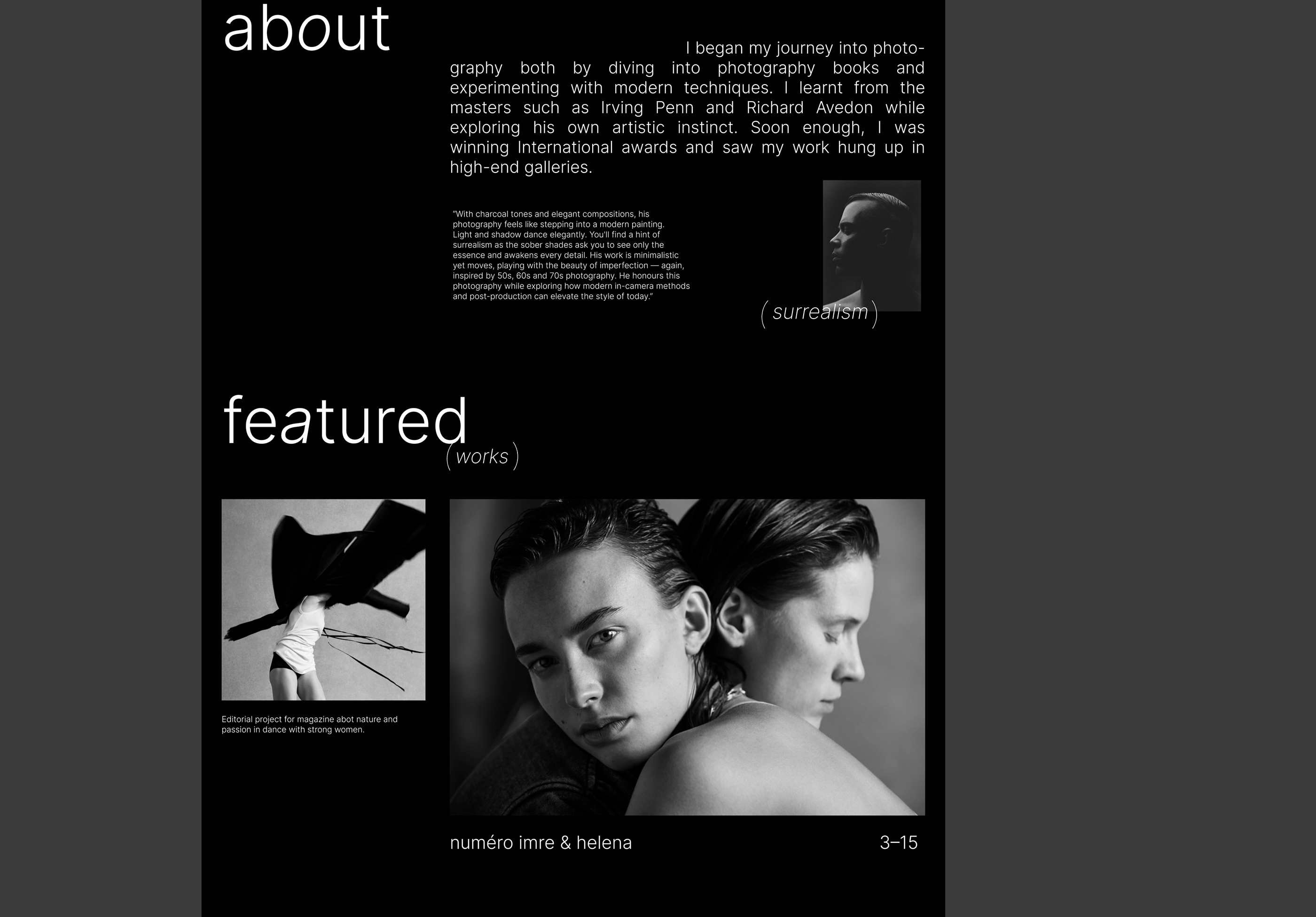 Веб-дизайн сайта фотографа — Изображение №6 — Интерфейсы, Анимация на Dprofile