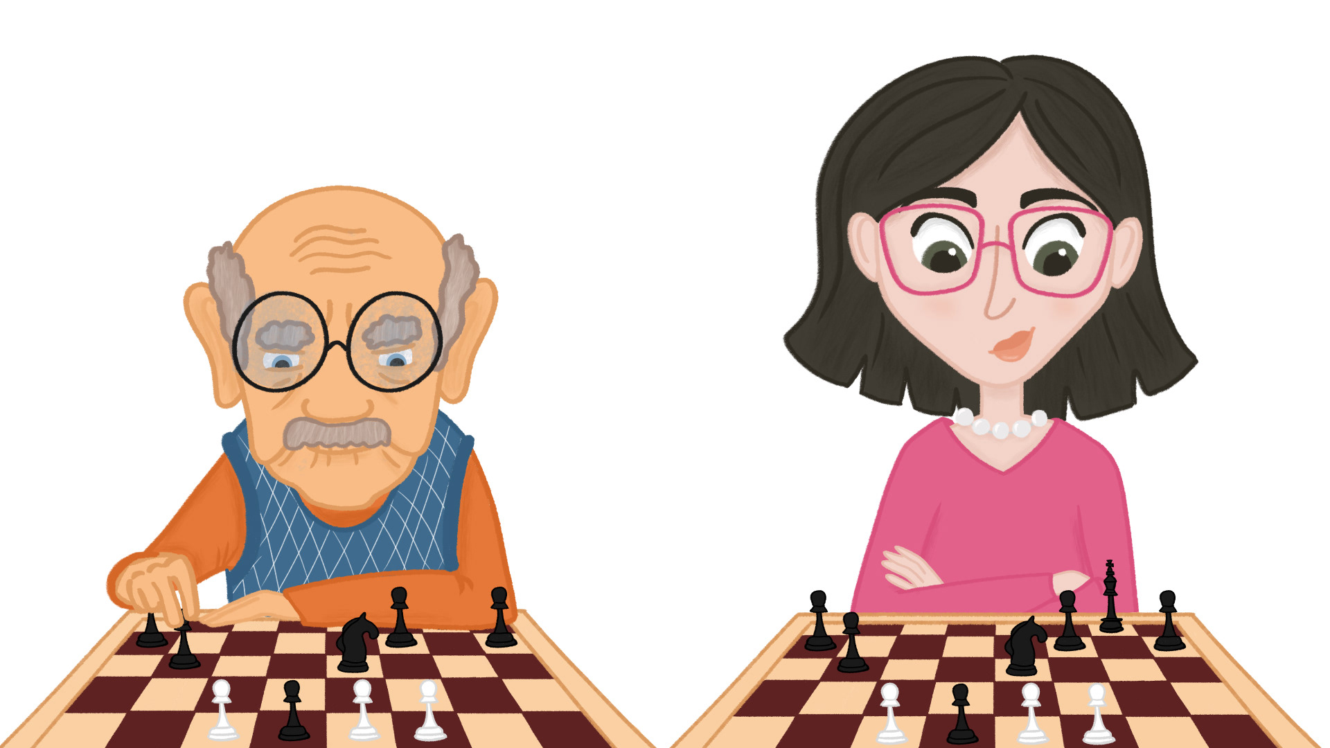 Let's play chess. Character design. — Изображение №6 — Иллюстрация на Dprofile