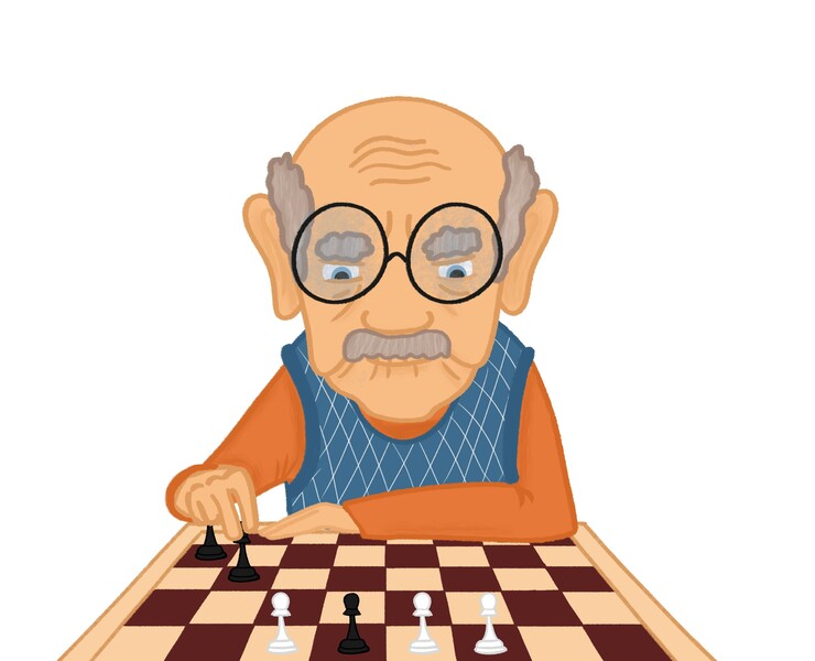 Let's play chess. Character design. — Иллюстрация на Dprofile