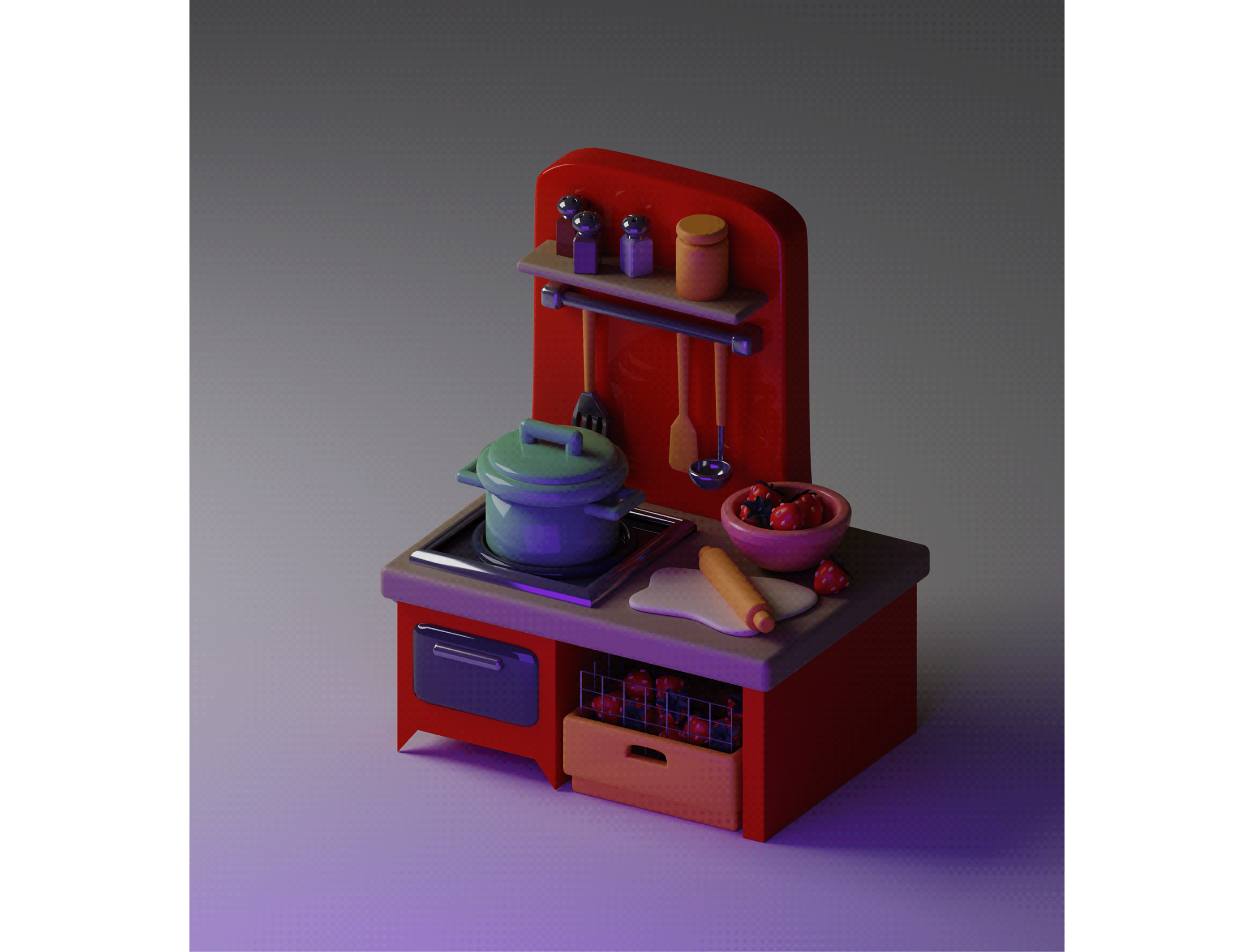 canteen | 3d exploration1 — Изображение №6 — Графика, 3D на Dprofile