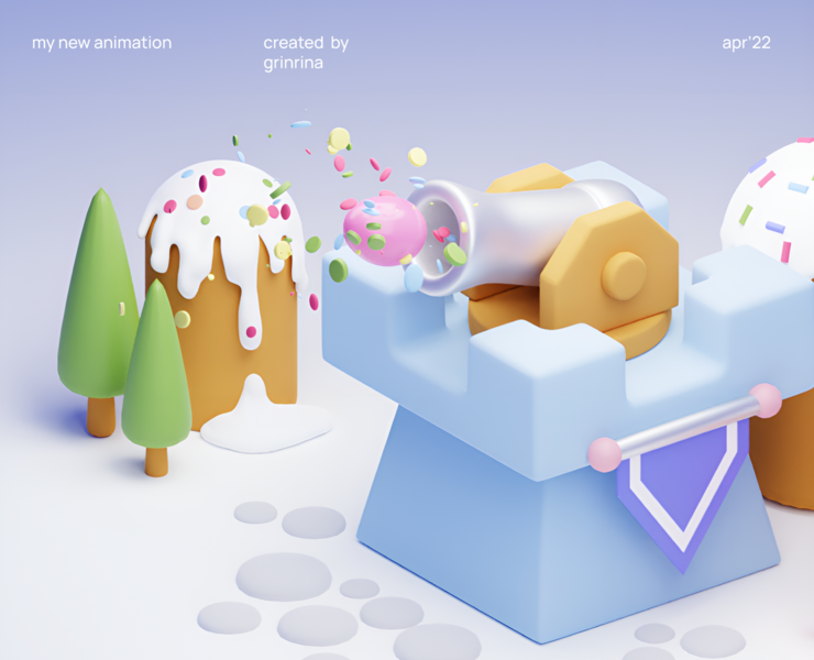 new animation | apr'22 — 3D, Анимация на Dprofile
