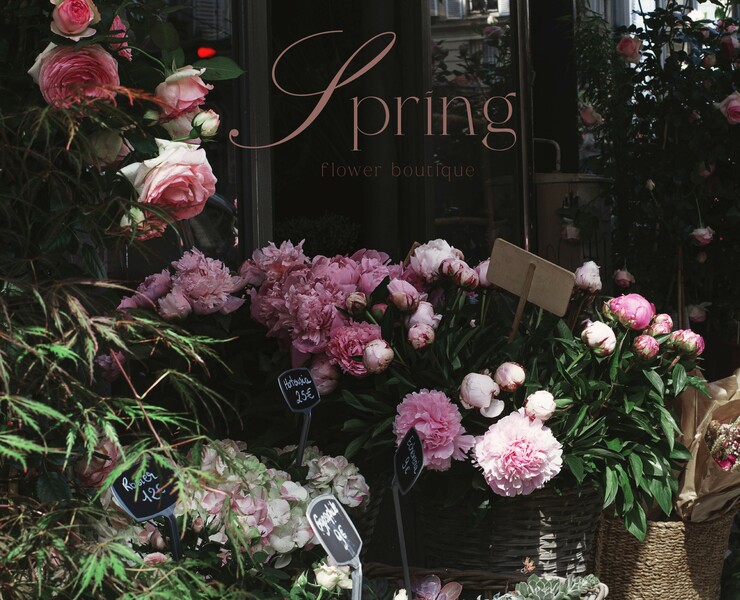 SPRING | ЦВЕТОЧНЫЙ БУТИК — Брендинг, Графика на Dprofile