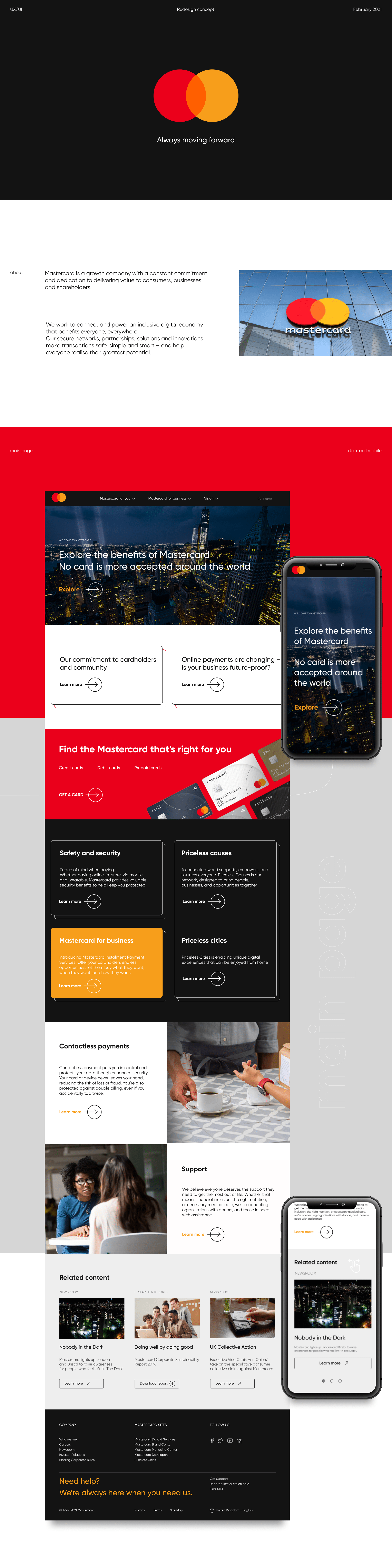 MASTERCARD WEBSITE REDESING CONCEPT — Изображение №1 — Интерфейсы на Dprofile
