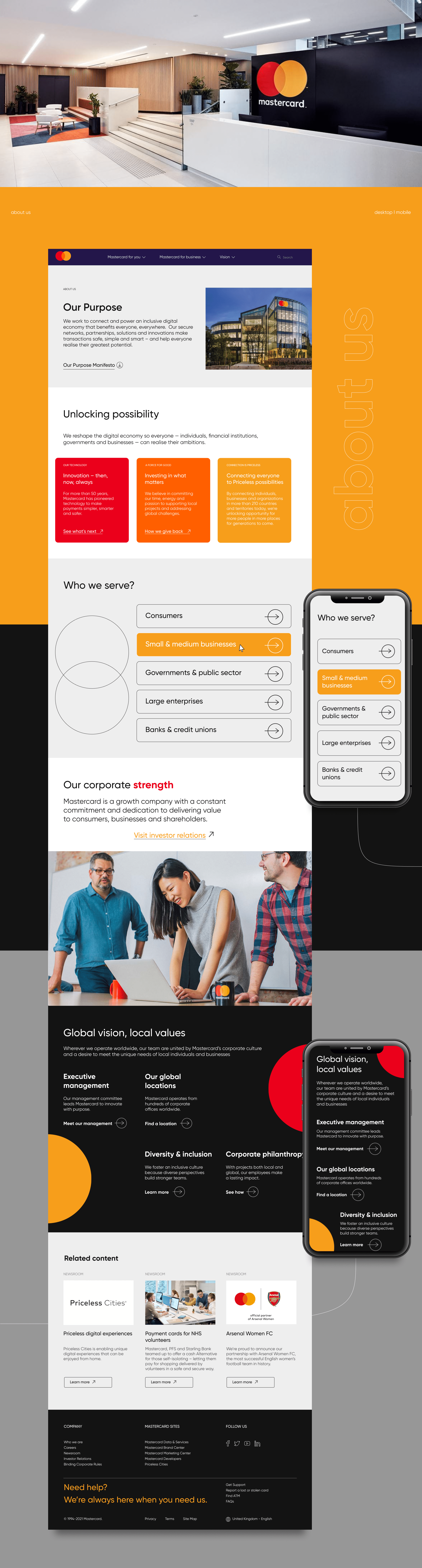 MASTERCARD WEBSITE REDESING CONCEPT — Изображение №3 — Интерфейсы на Dprofile