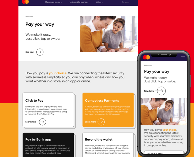 MASTERCARD WEBSITE REDESING CONCEPT — Интерфейсы на Dprofile