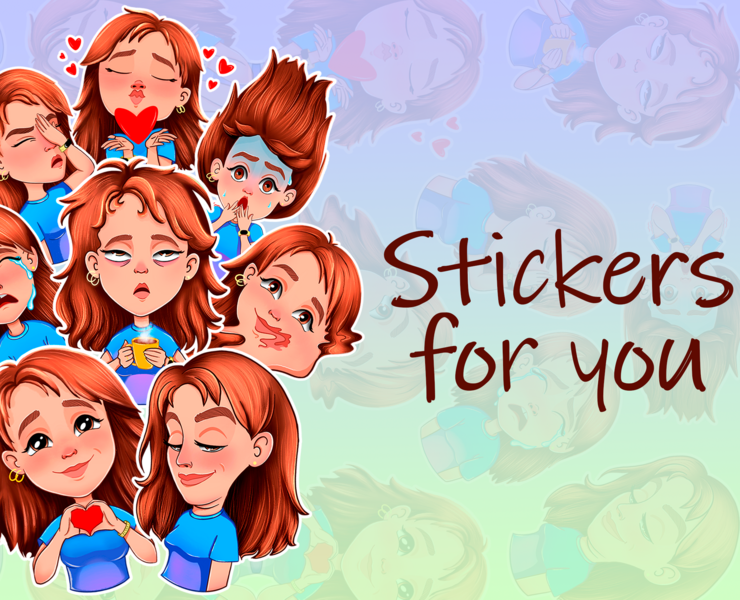 Stickers for you — Иллюстрация на Dprofile