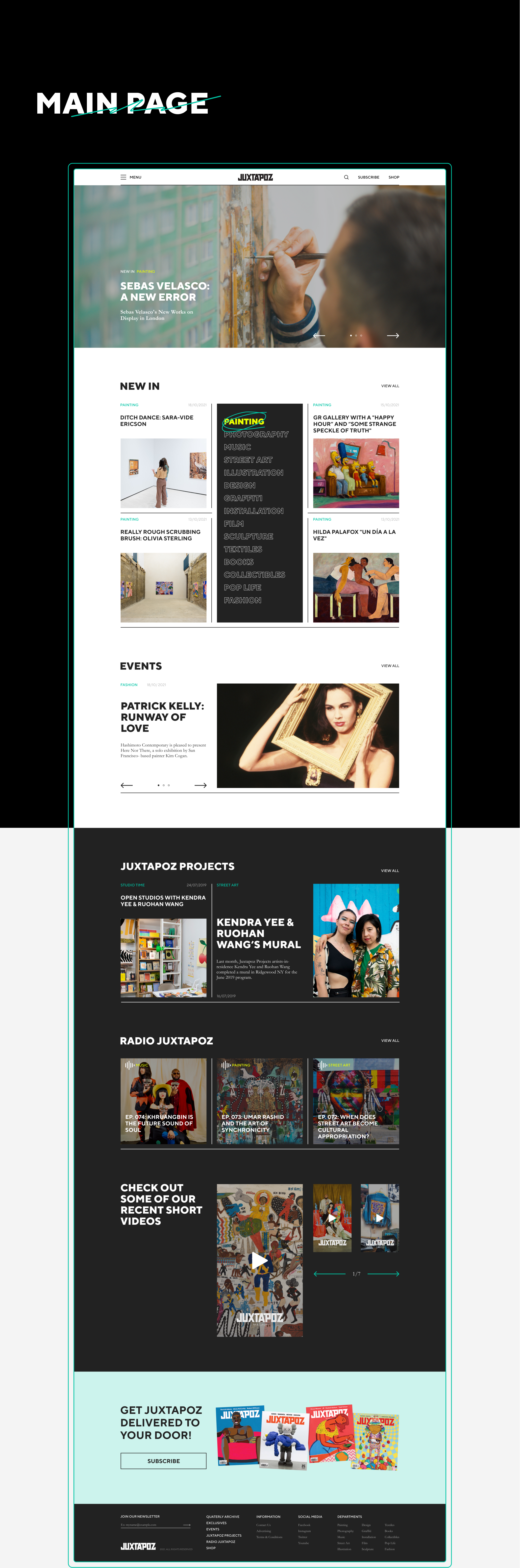 Juxtapoz Magazine — Изображение №3 — Интерфейсы на Dprofile
