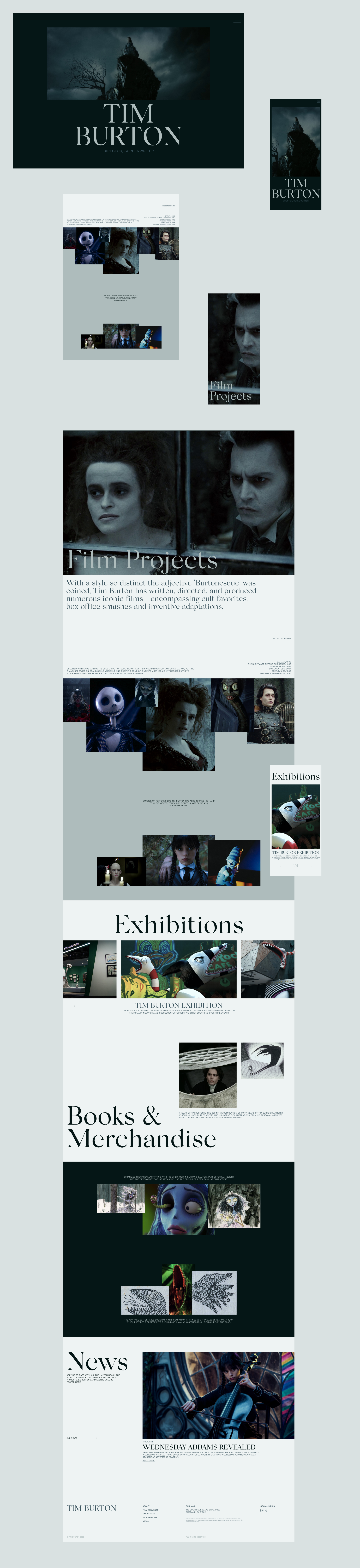 TIM BURTON — Изображение №3 — Интерфейсы на Dprofile