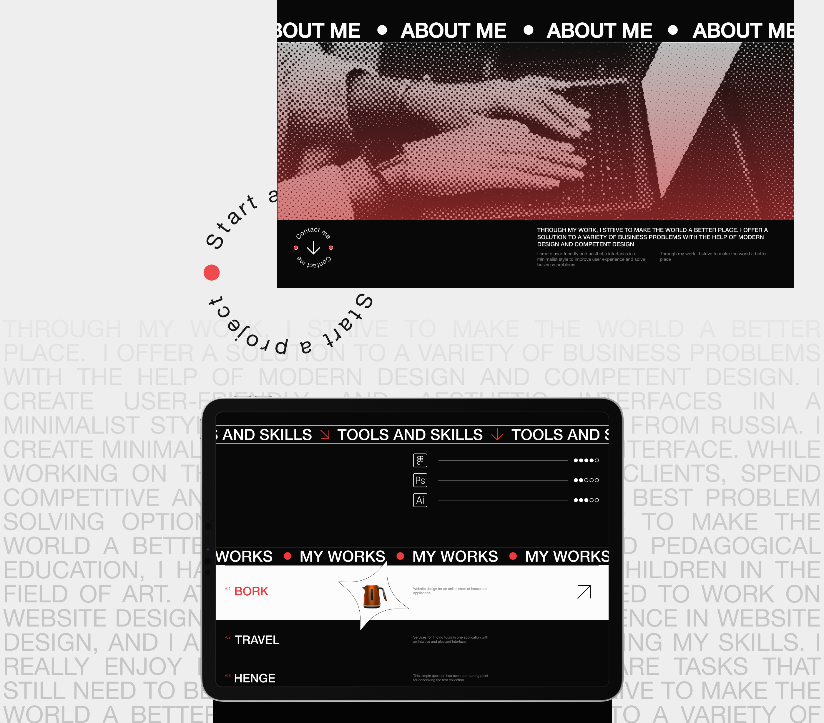 Personal portfolio — Изображение №4 — Интерфейсы на Dprofile