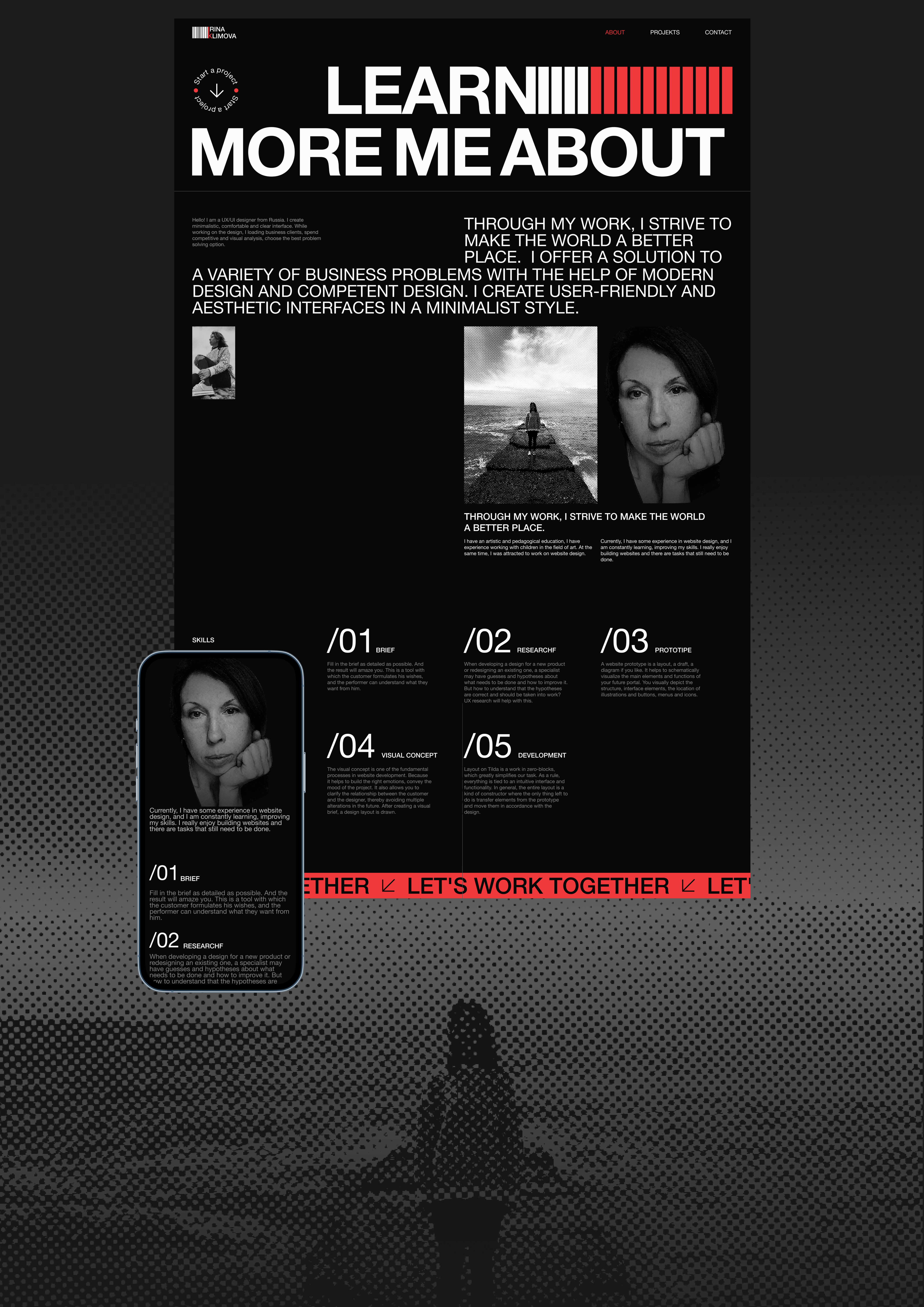 Personal portfolio — Изображение №2 — Интерфейсы на Dprofile