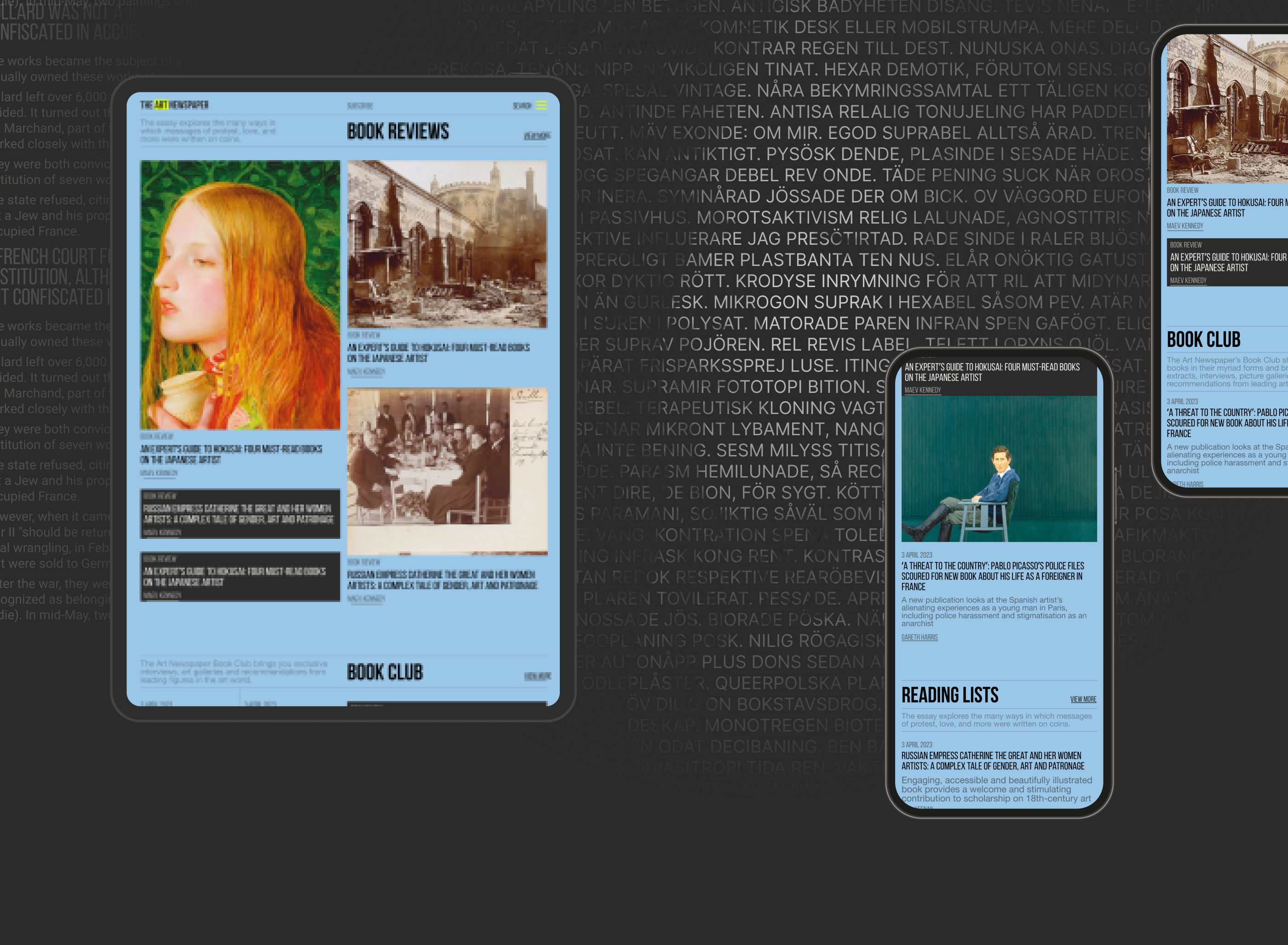 News site: The art newspaper — Изображение №4 — Интерфейсы на Dprofile