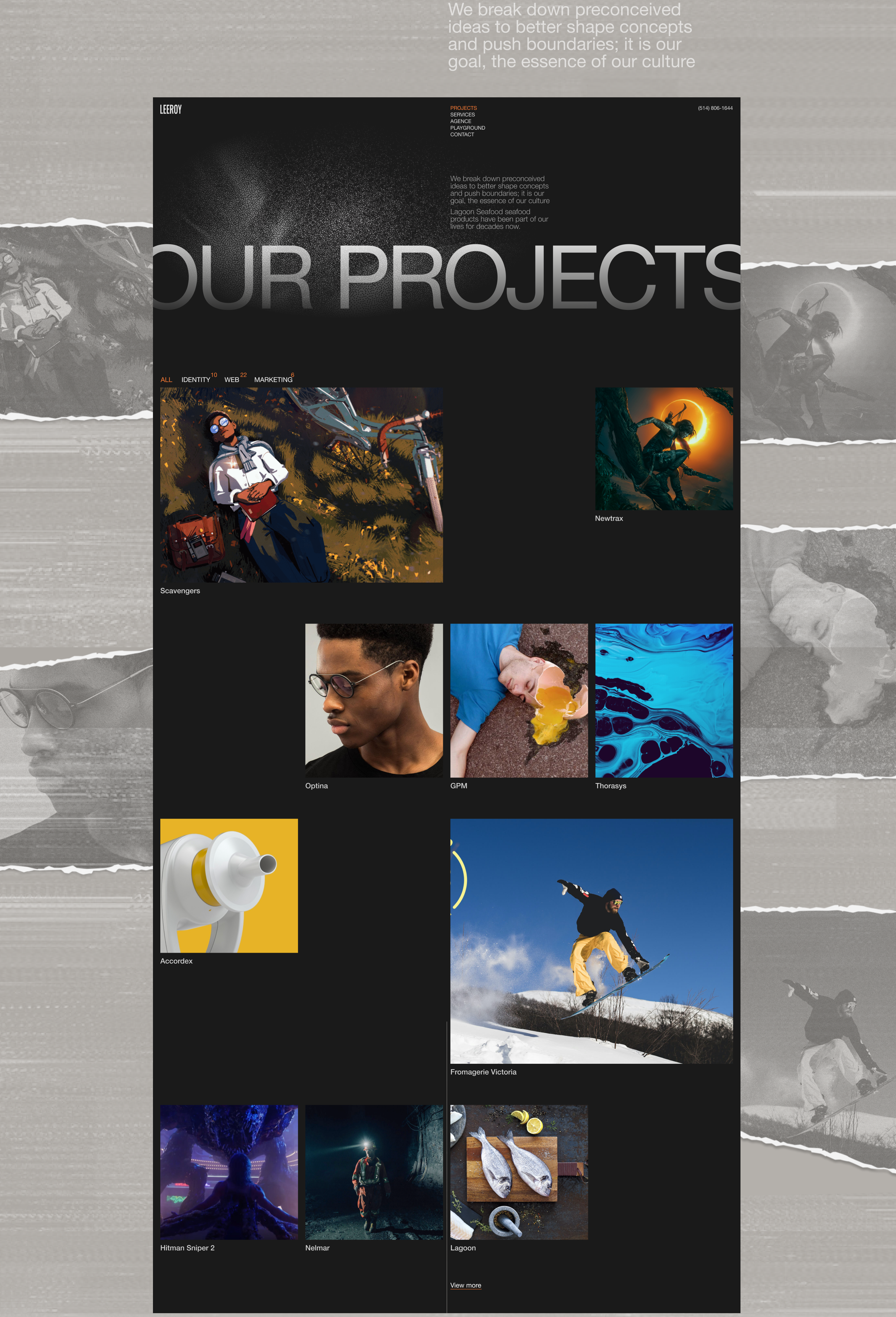 Редизайн сайта агенства — Изображение №3 — Интерфейсы на Dprofile