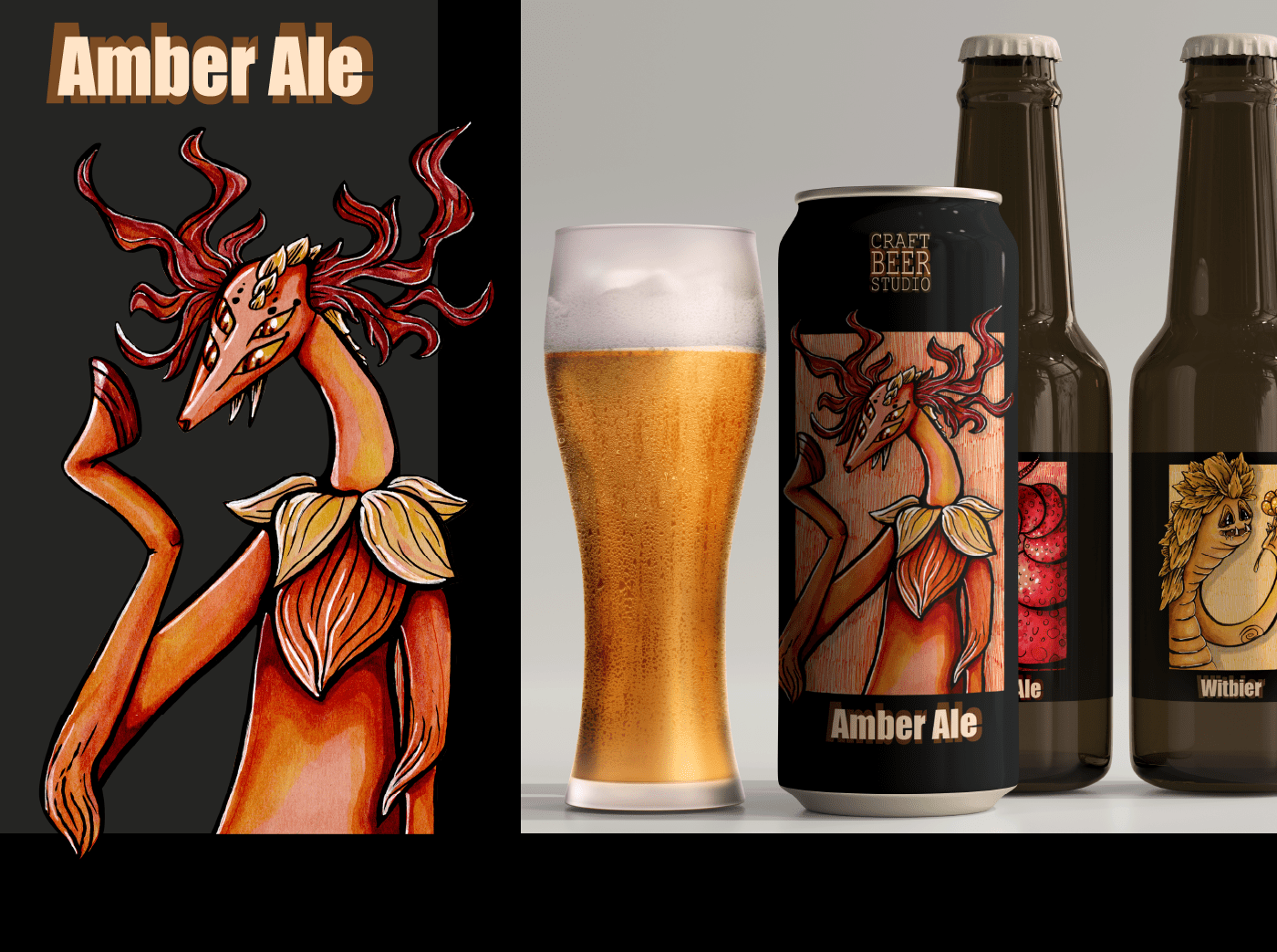 CRAFT BEER STUDIO. Упаковка пива с монстрами — Изображение №6 — Брендинг, Иллюстрация на Dprofile