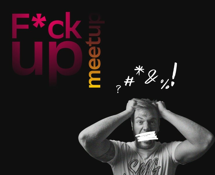 Концепт лендинга F*ckup meetup от СберМаркета — Брендинг на Dprofile
