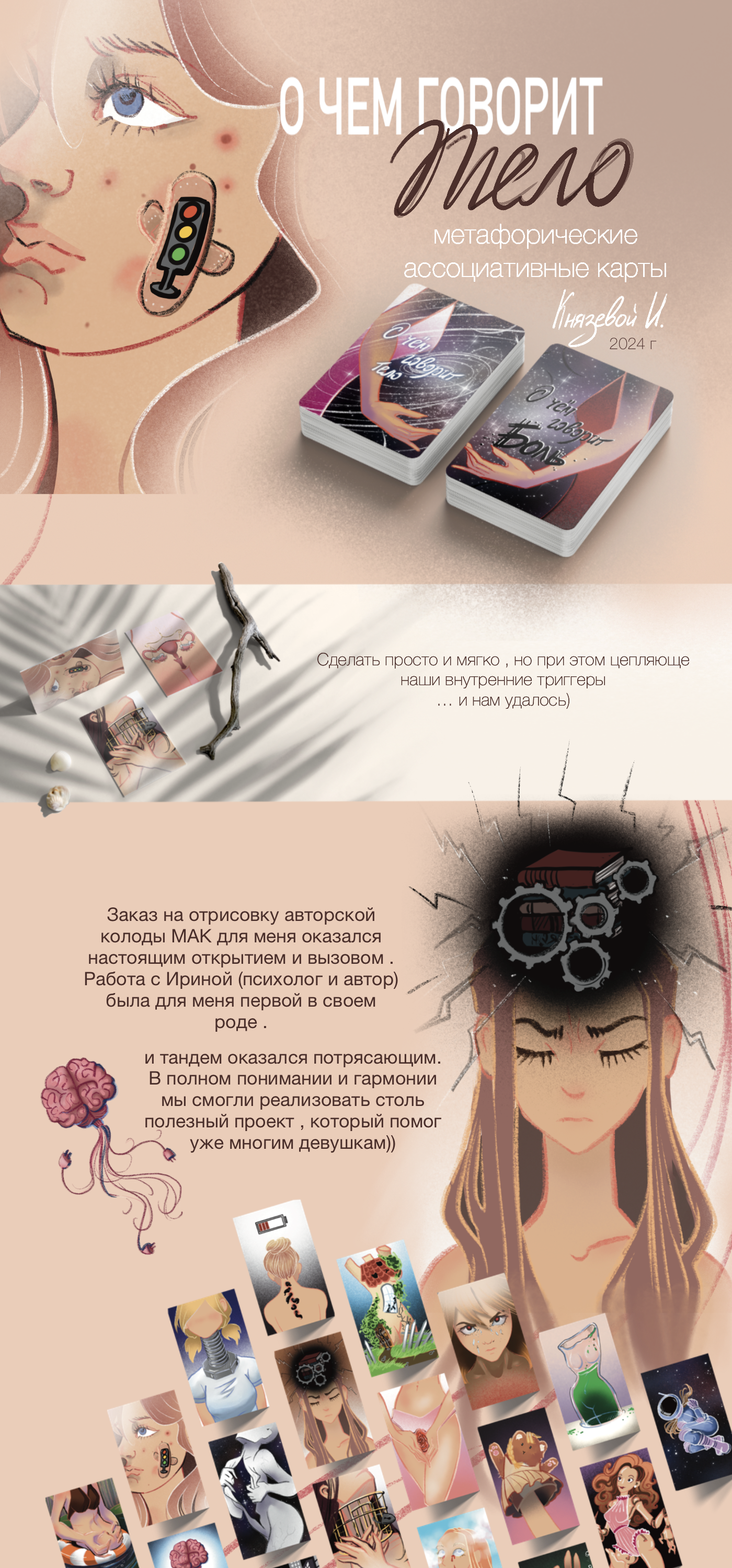 Метафорические Карты "О чем говорит Тело" — Изображение №1 — Иллюстрация на Dprofile