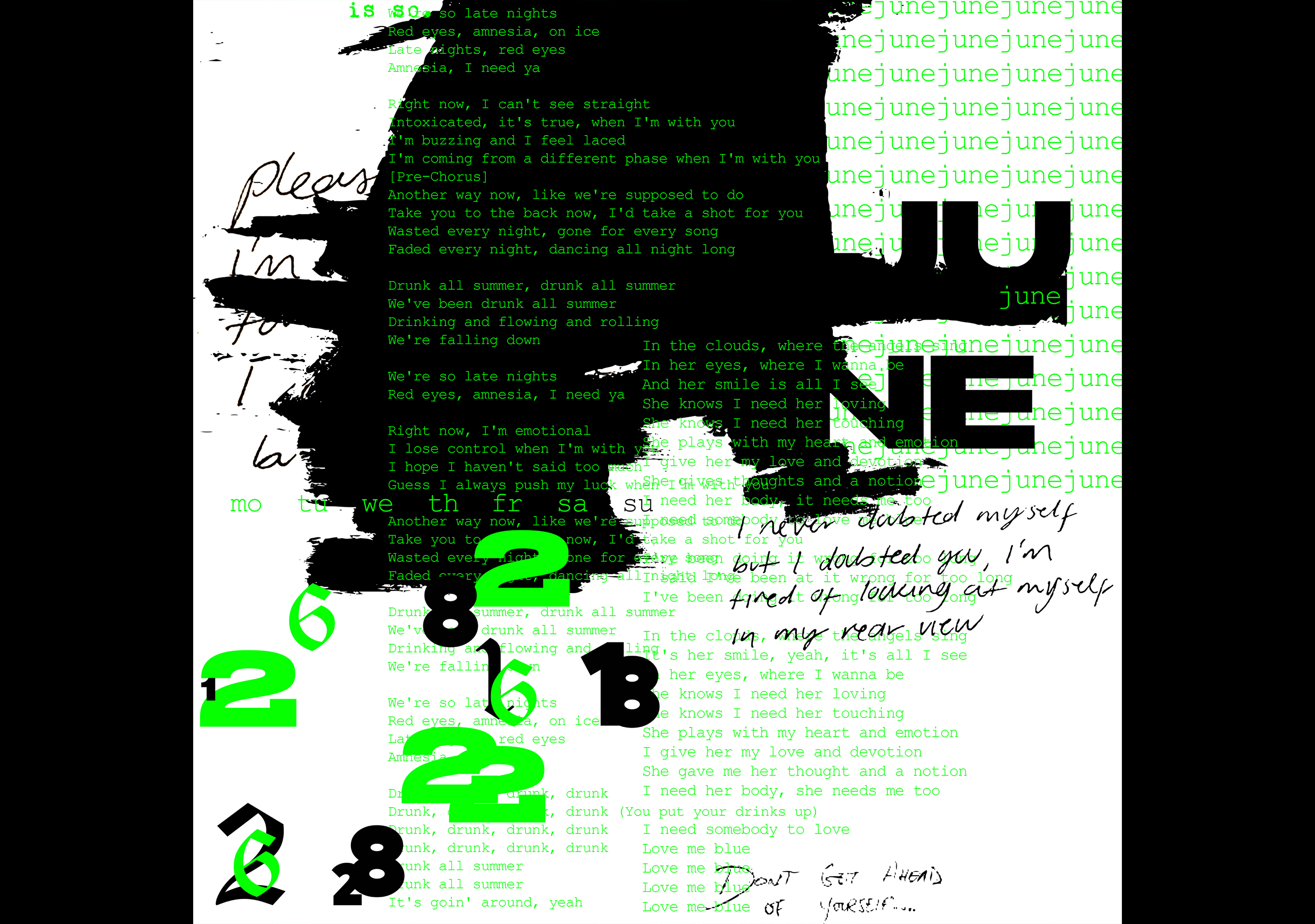 Календарь по альбому «Mind of Mine» ZAYN — Изображение №6 — Графика на Dprofile