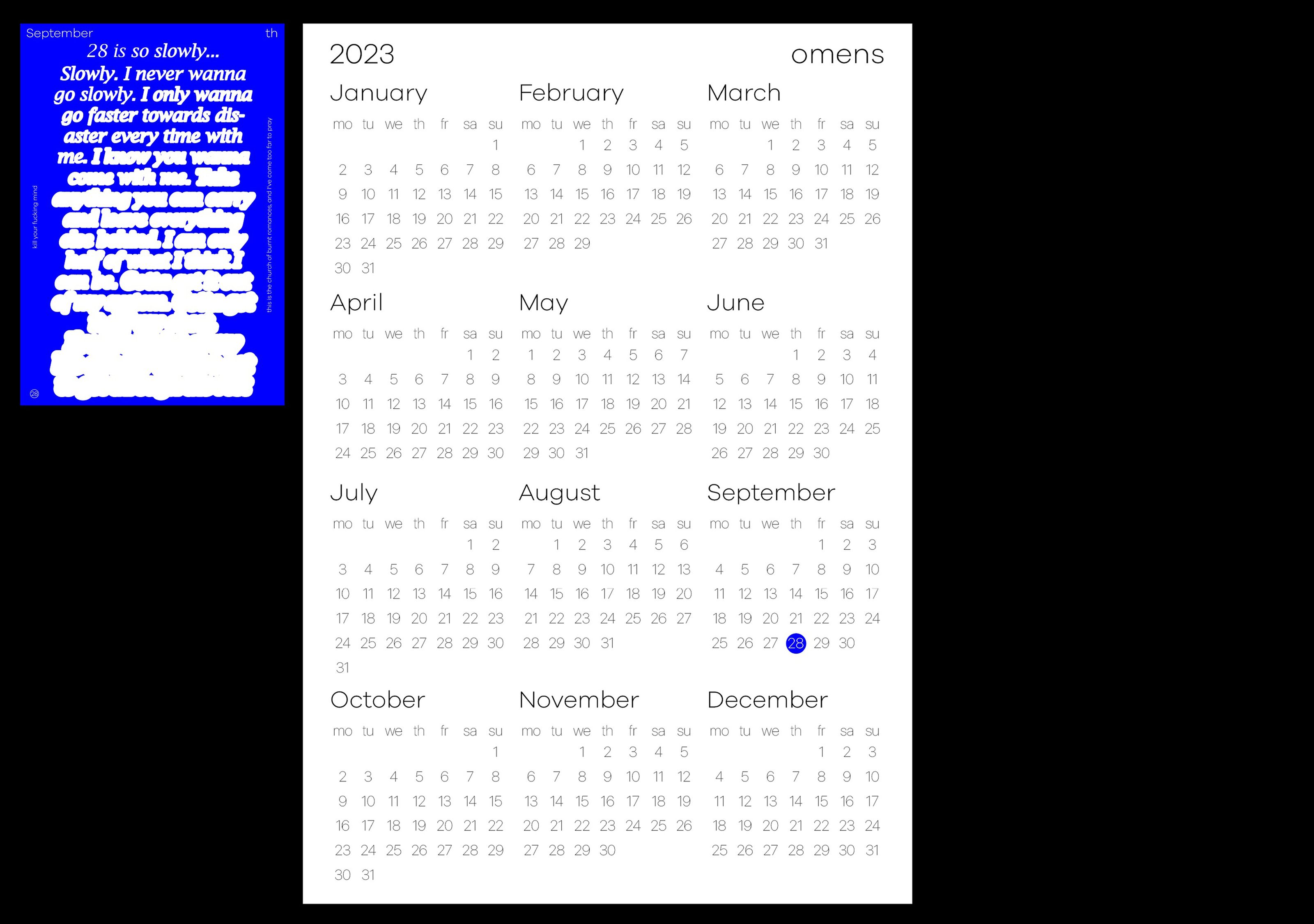 Календарь "OMENS" — Изображение №2 — Иллюстрация, Графика на Dprofile