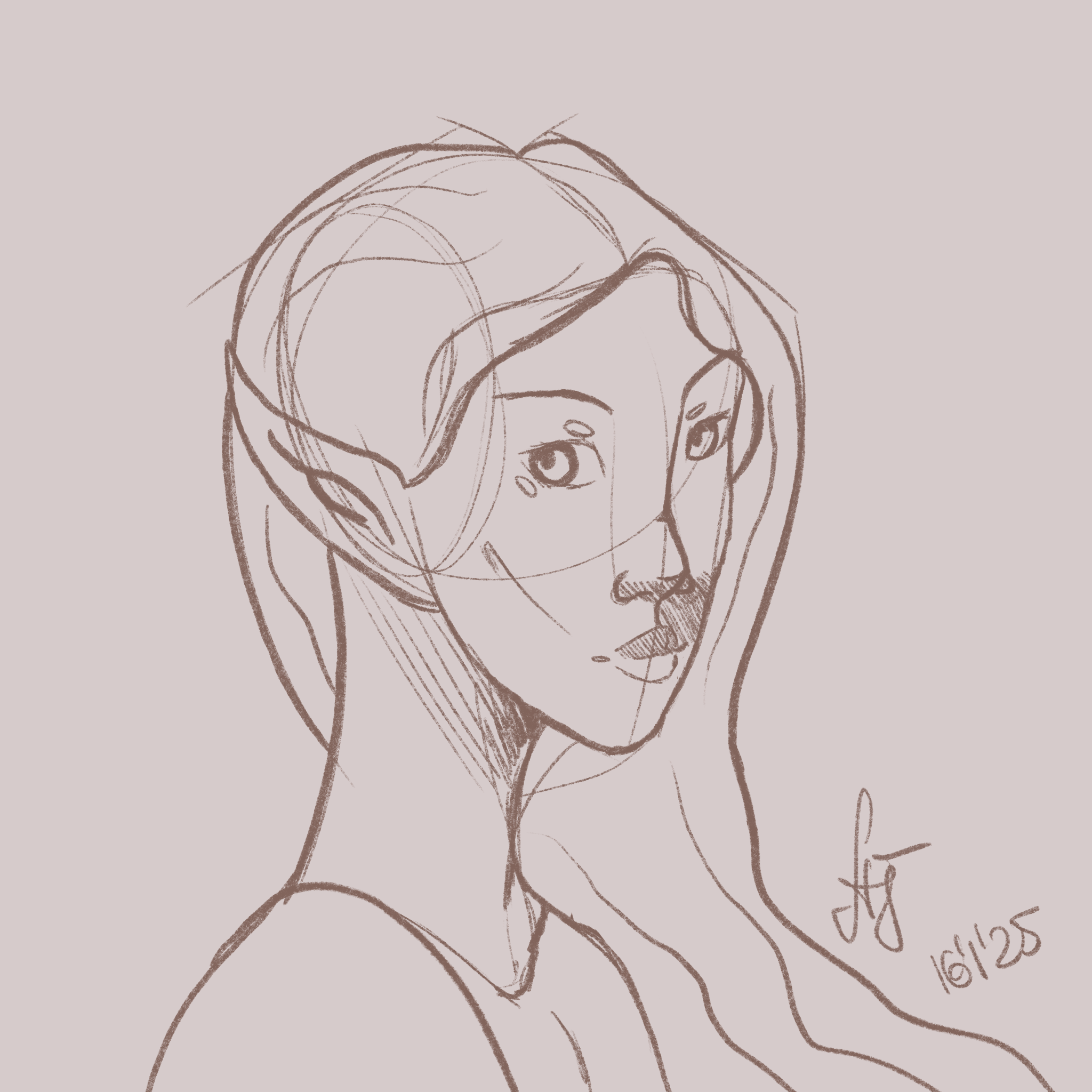 Random sketches | Elf | Digital Art — Изображение №6 — Иллюстрация на Dprofile