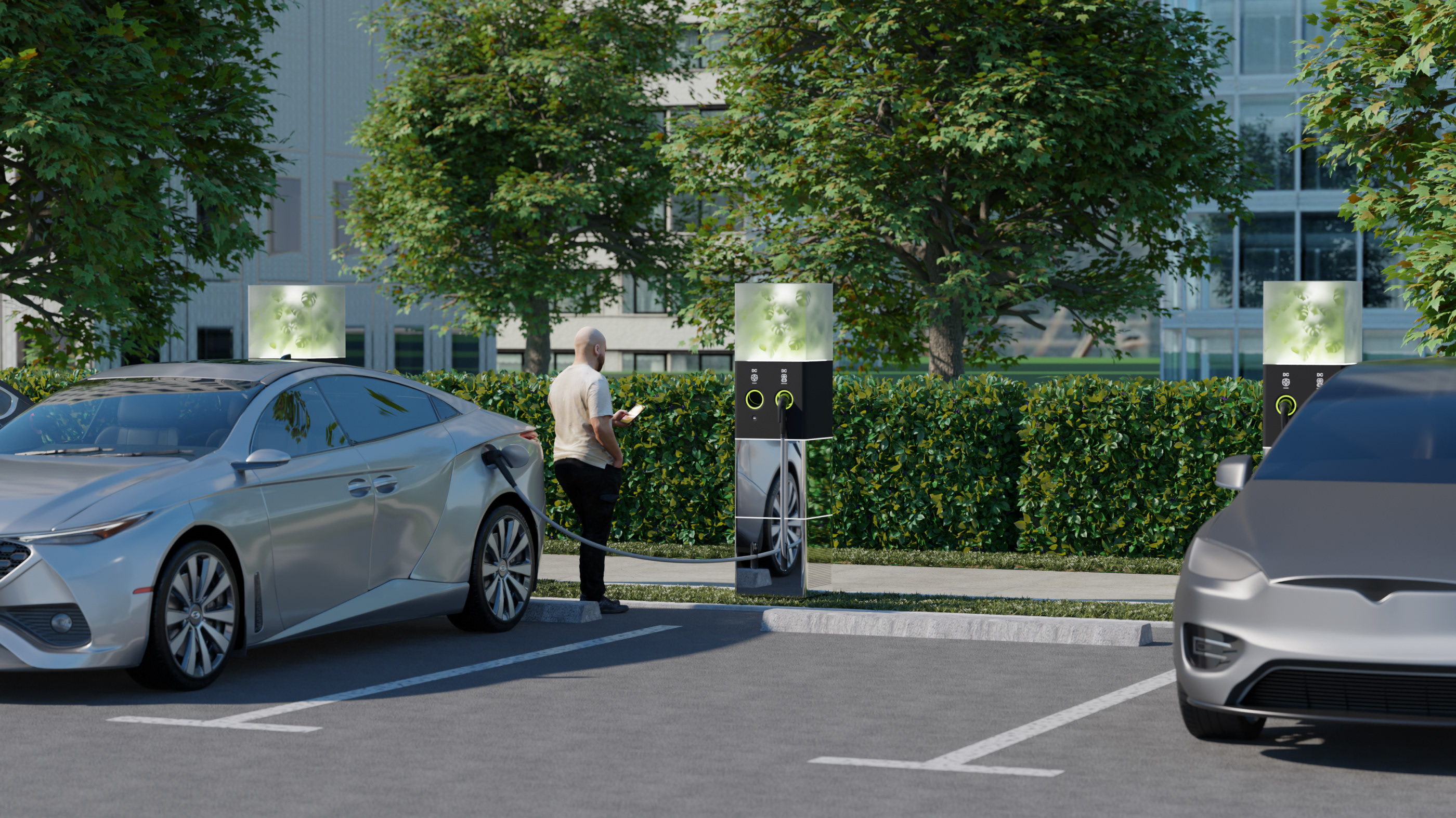 LEVITAN. EV Charging Station — Изображение №4 — Интерфейсы, 3D на Dprofile