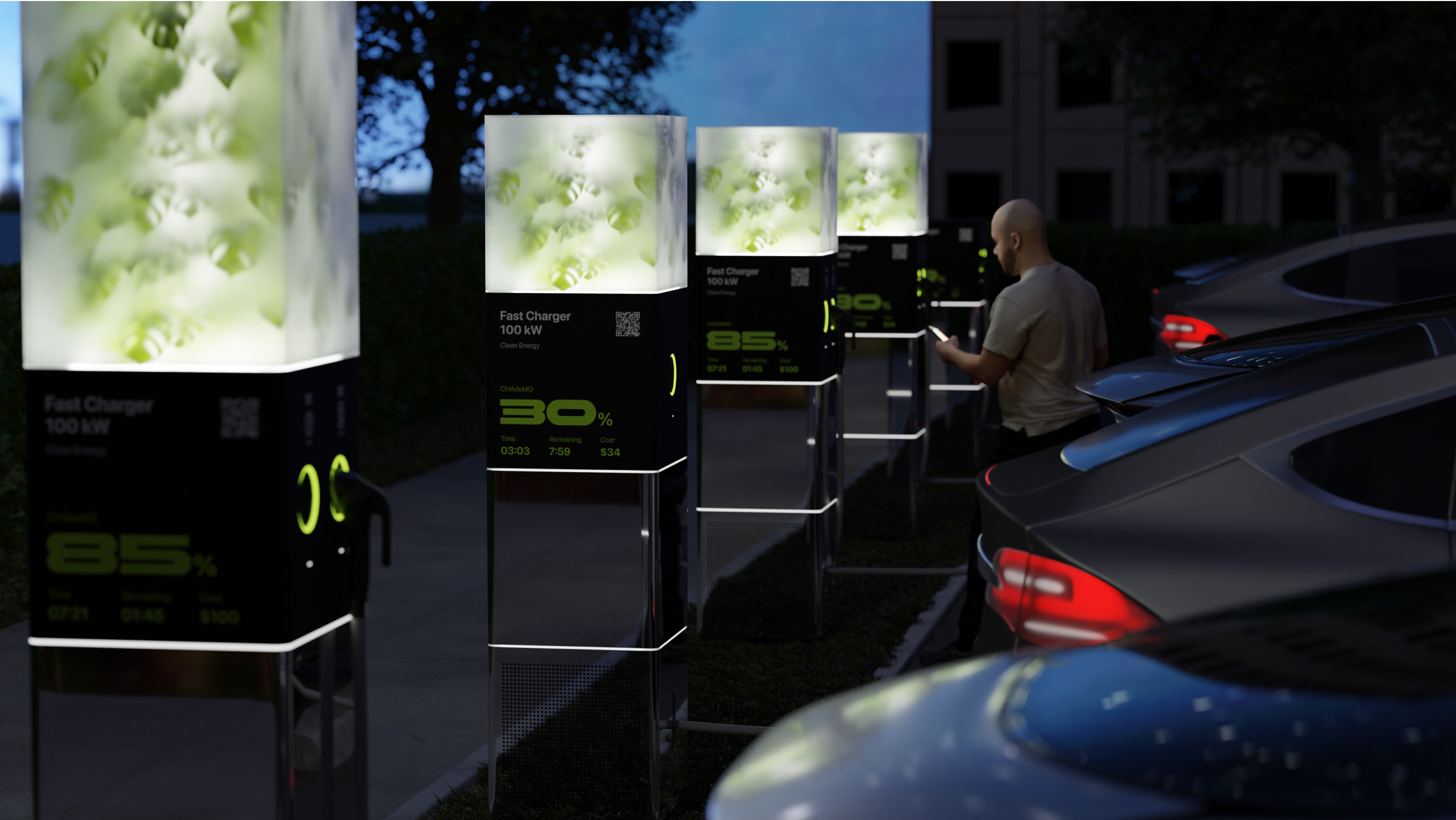 LEVITAN. EV Charging Station — Изображение №7 — Интерфейсы, 3D на Dprofile