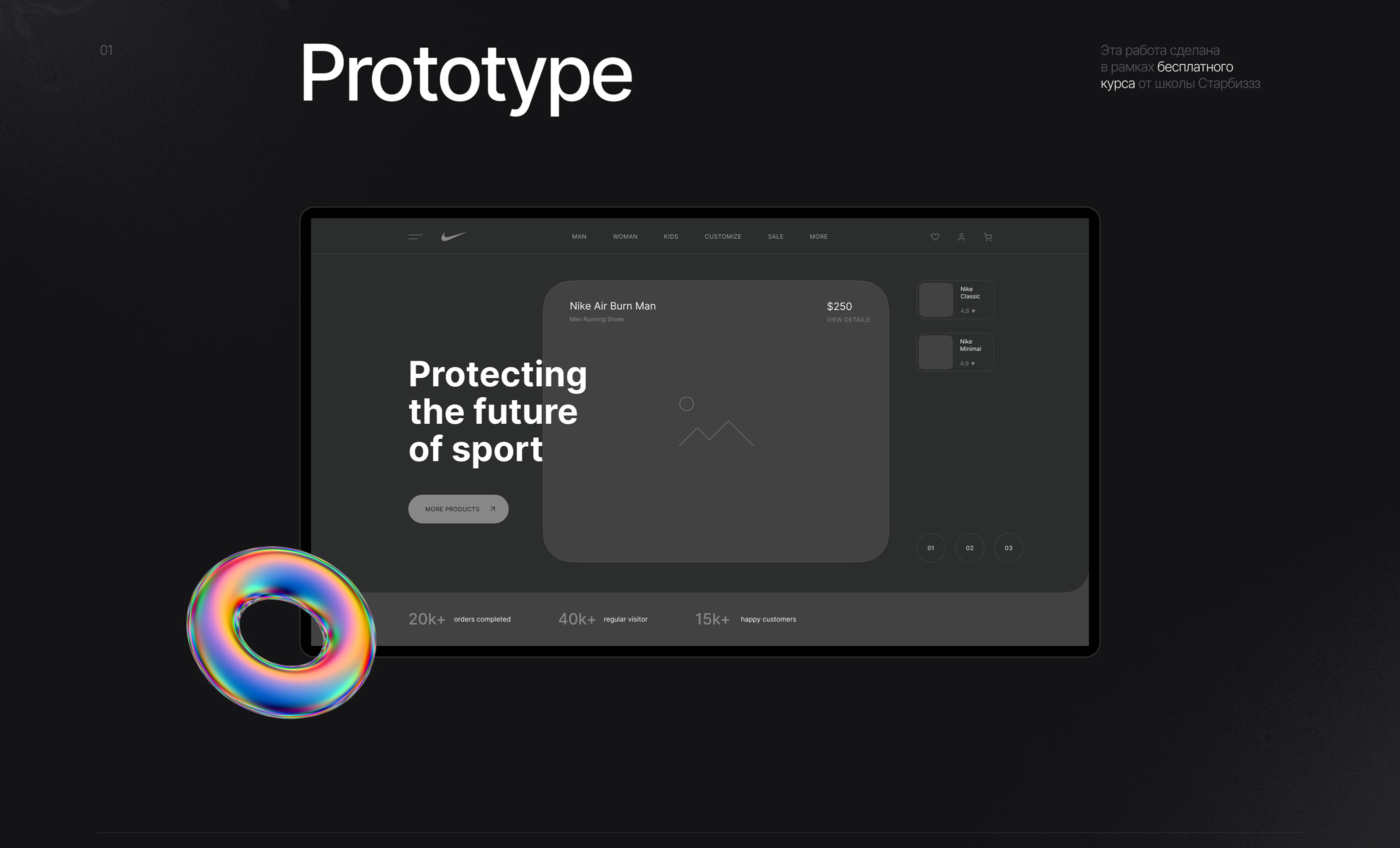 Nike Sneakers | Redesign concept — Изображение №2 — Интерфейсы, Брендинг на Dprofile
