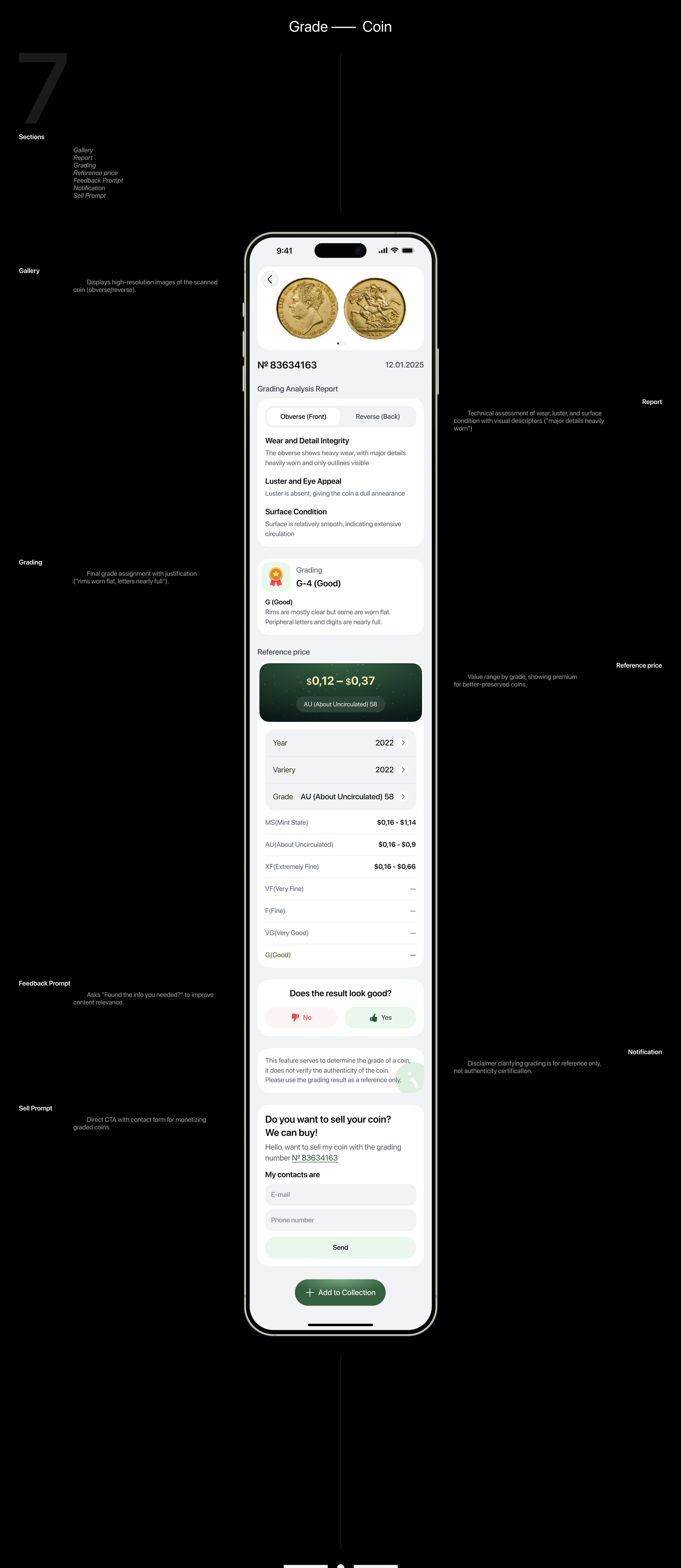Numisight —  Mobile App & UI/UX — Изображение №16 — Интерфейсы на Dprofile