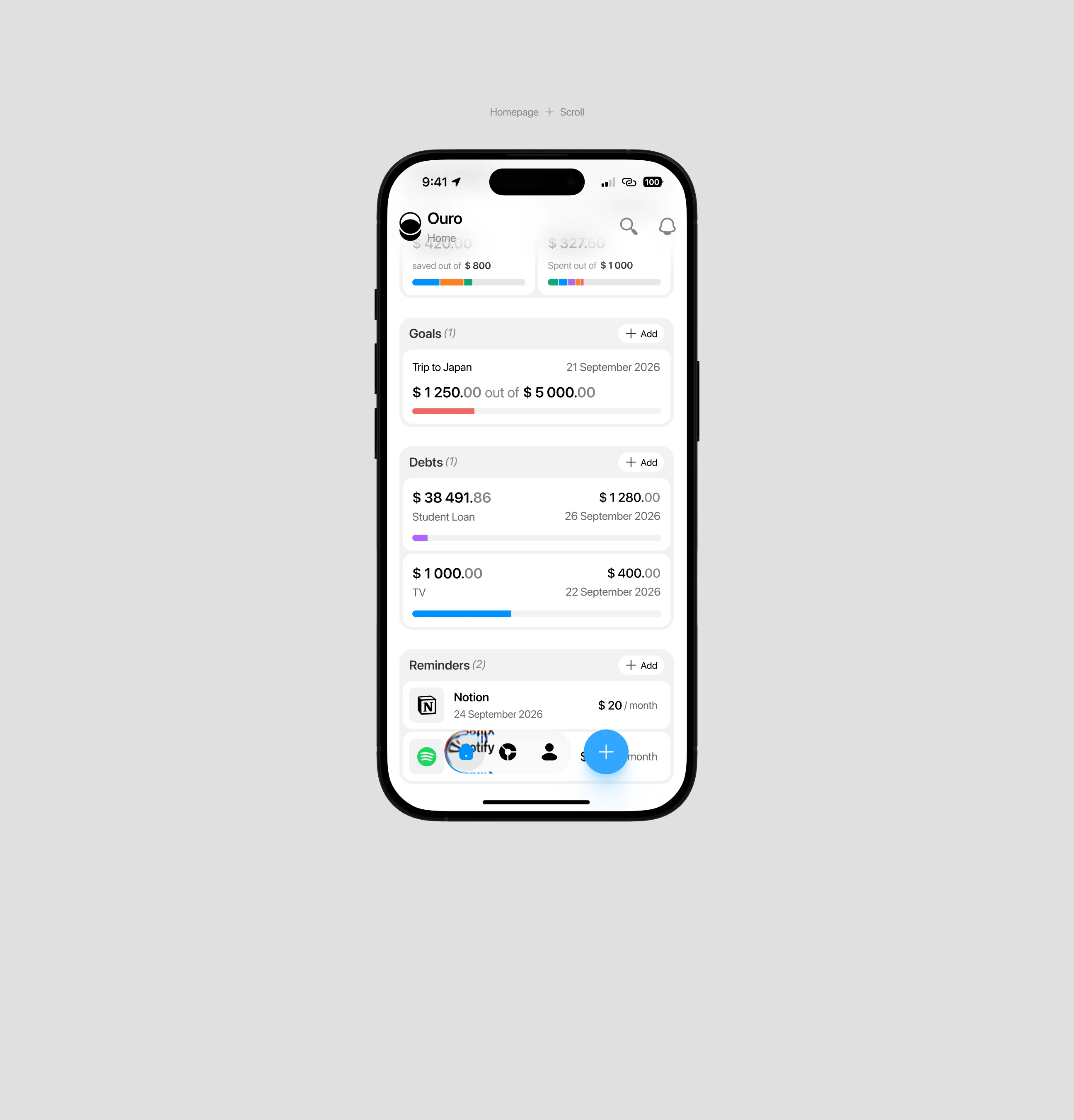 Financial Tracker — Mobile App & UI/UX — Изображение №6 — Интерфейсы на Dprofile