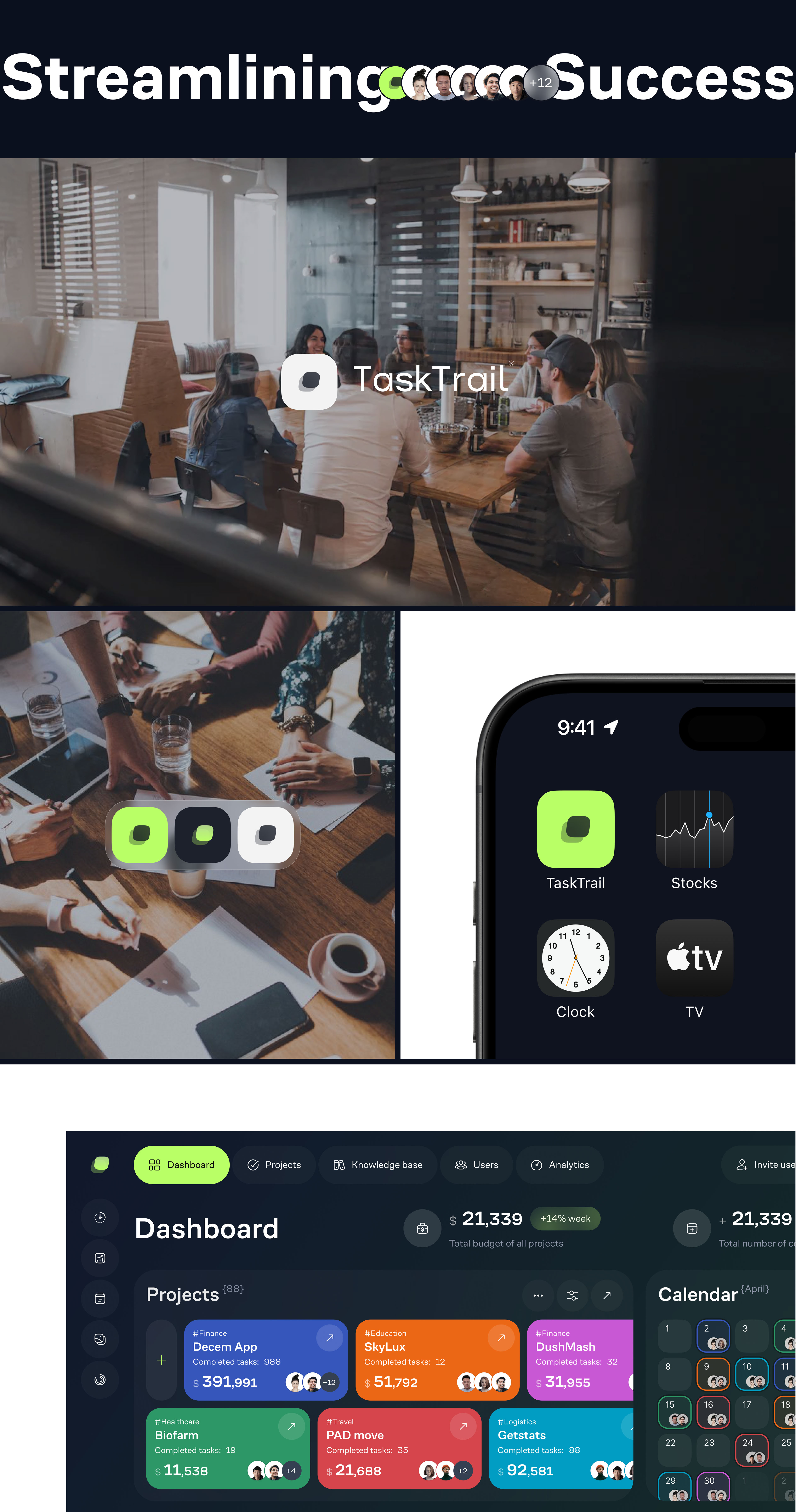 TaskTrail — CRM & ERP — SaaS & UX UI — Изображение №4 — Интерфейсы на Dprofile