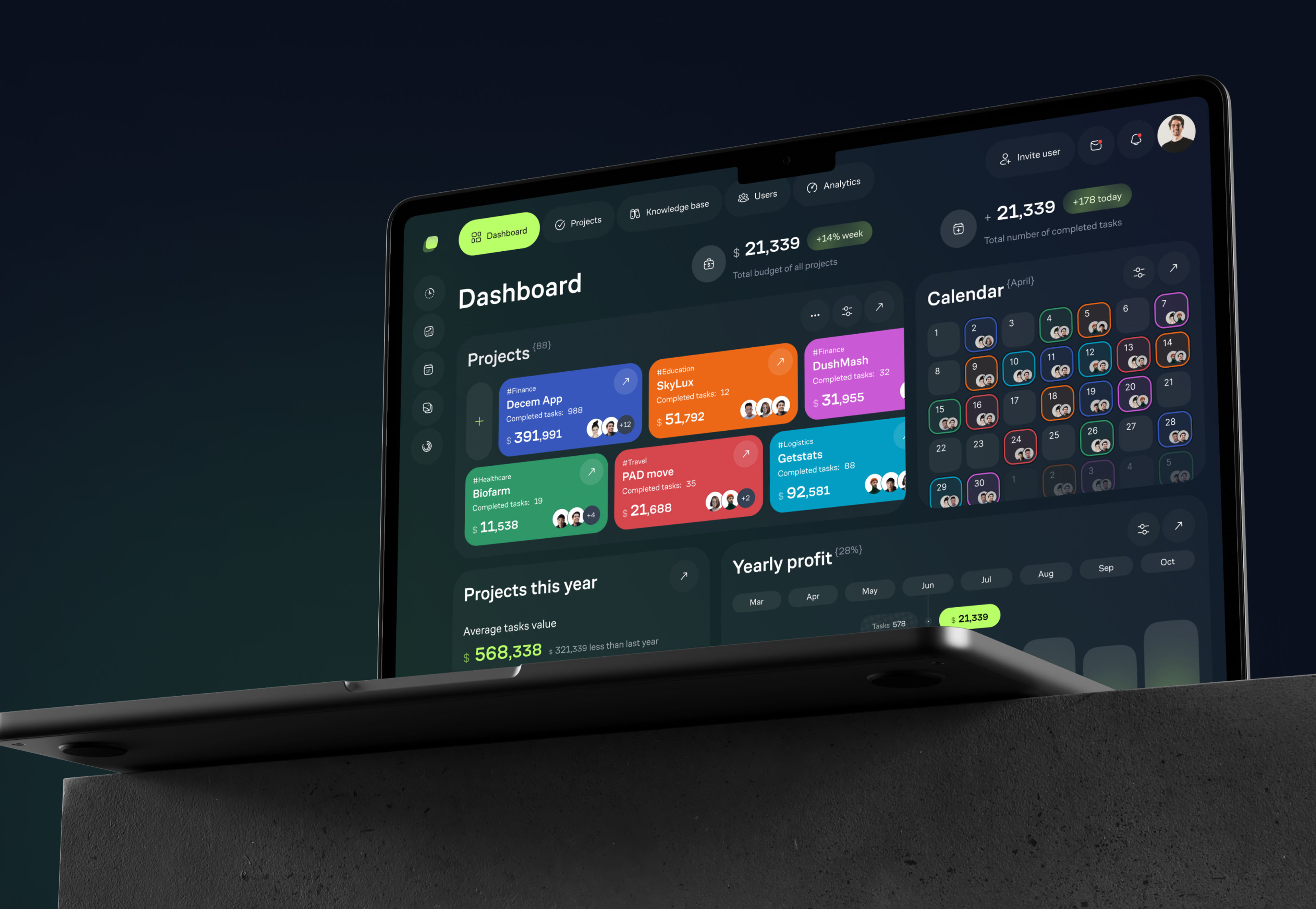 TaskTrail — CRM & ERP — SaaS & UX UI — Изображение №8 — Интерфейсы на Dprofile