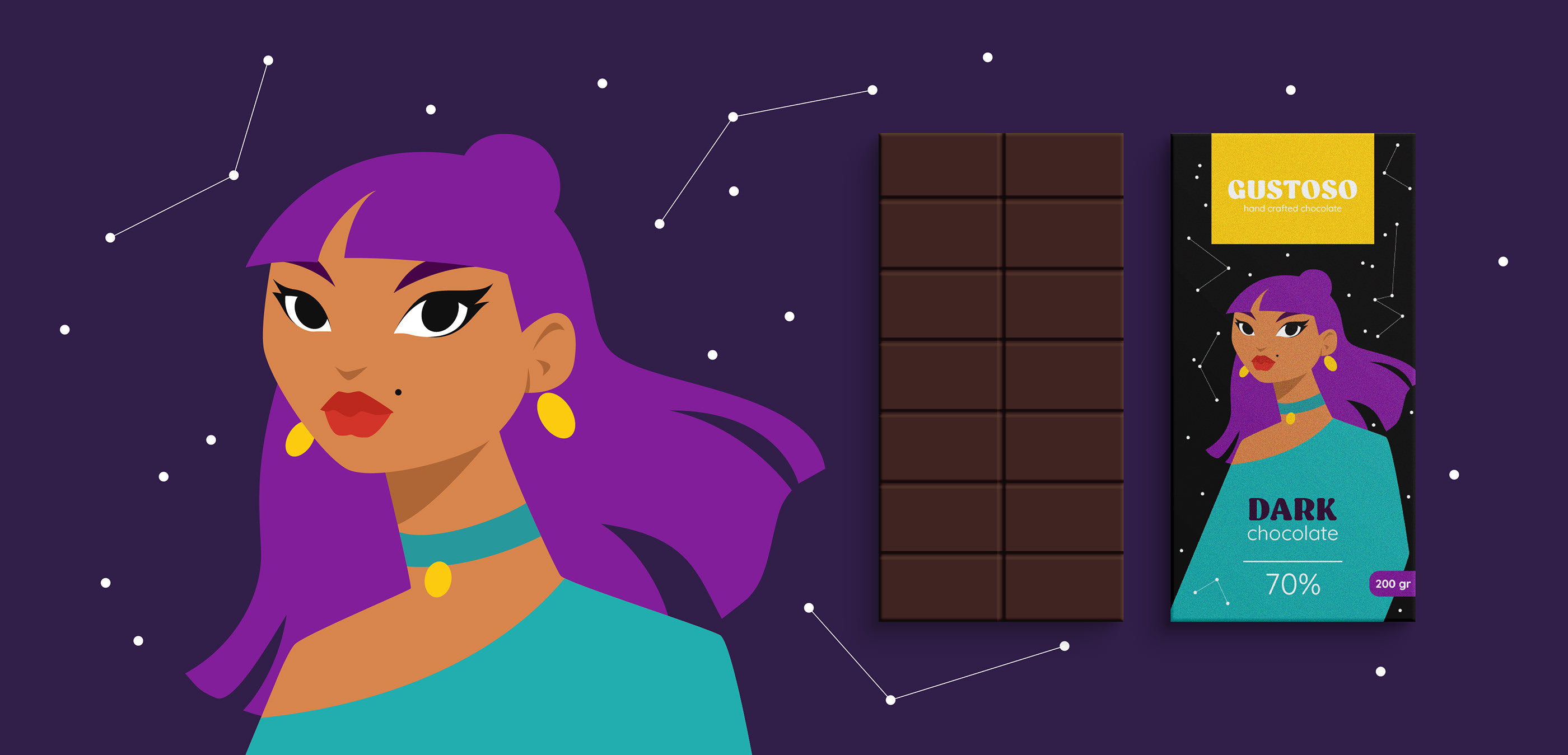 Gustoso. Chocolate Package Design. Illustrations — Изображение №6 — Брендинг, Иллюстрация на Dprofile