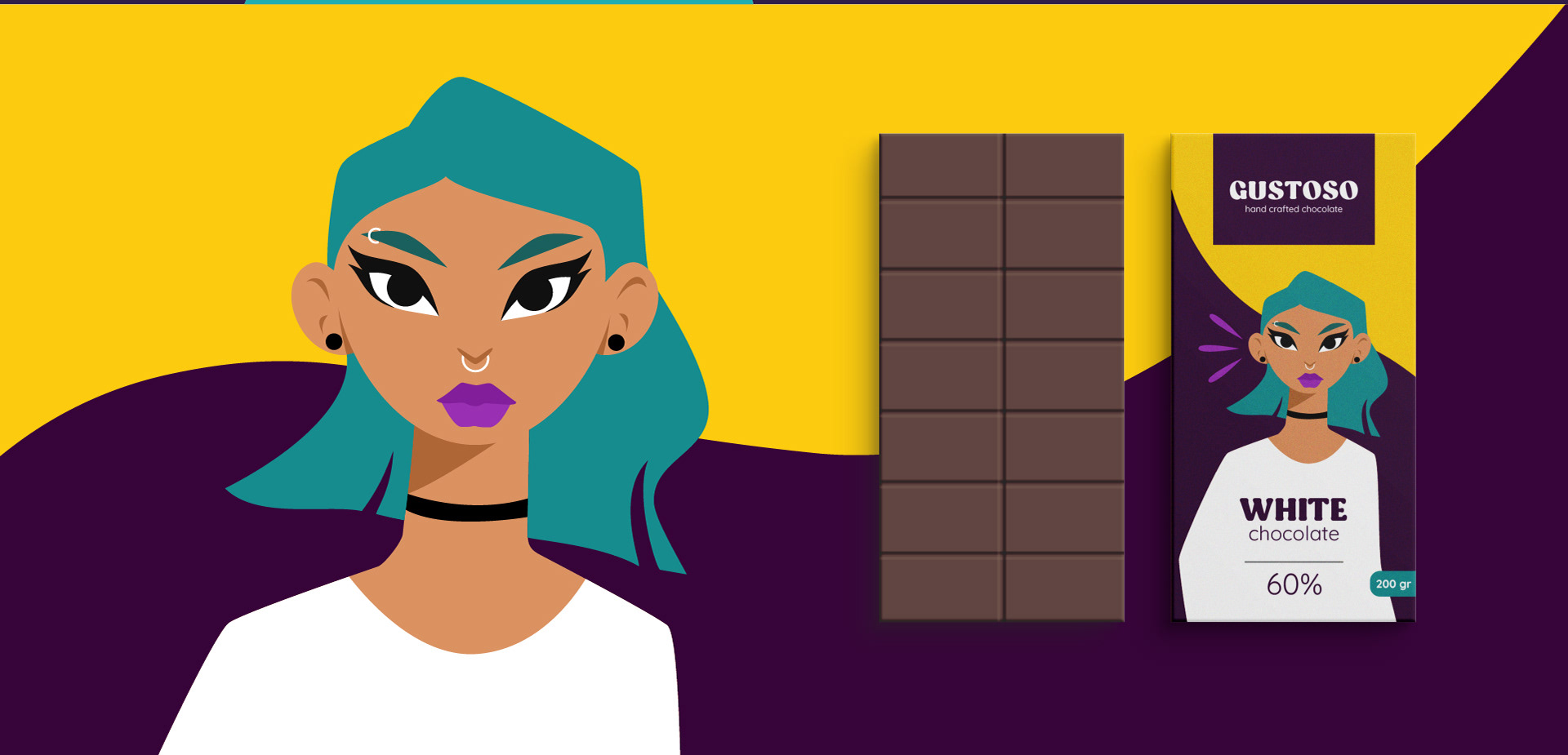 Gustoso. Chocolate Package Design. Illustrations — Изображение №7 — Брендинг, Иллюстрация на Dprofile