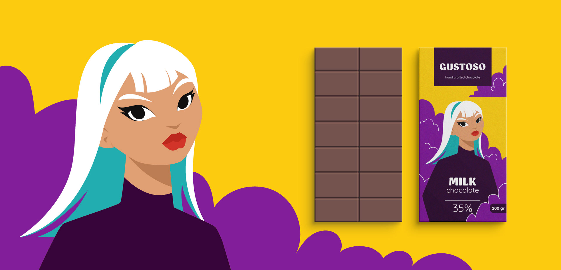 Gustoso. Chocolate Package Design. Illustrations — Изображение №4 — Брендинг, Иллюстрация на Dprofile