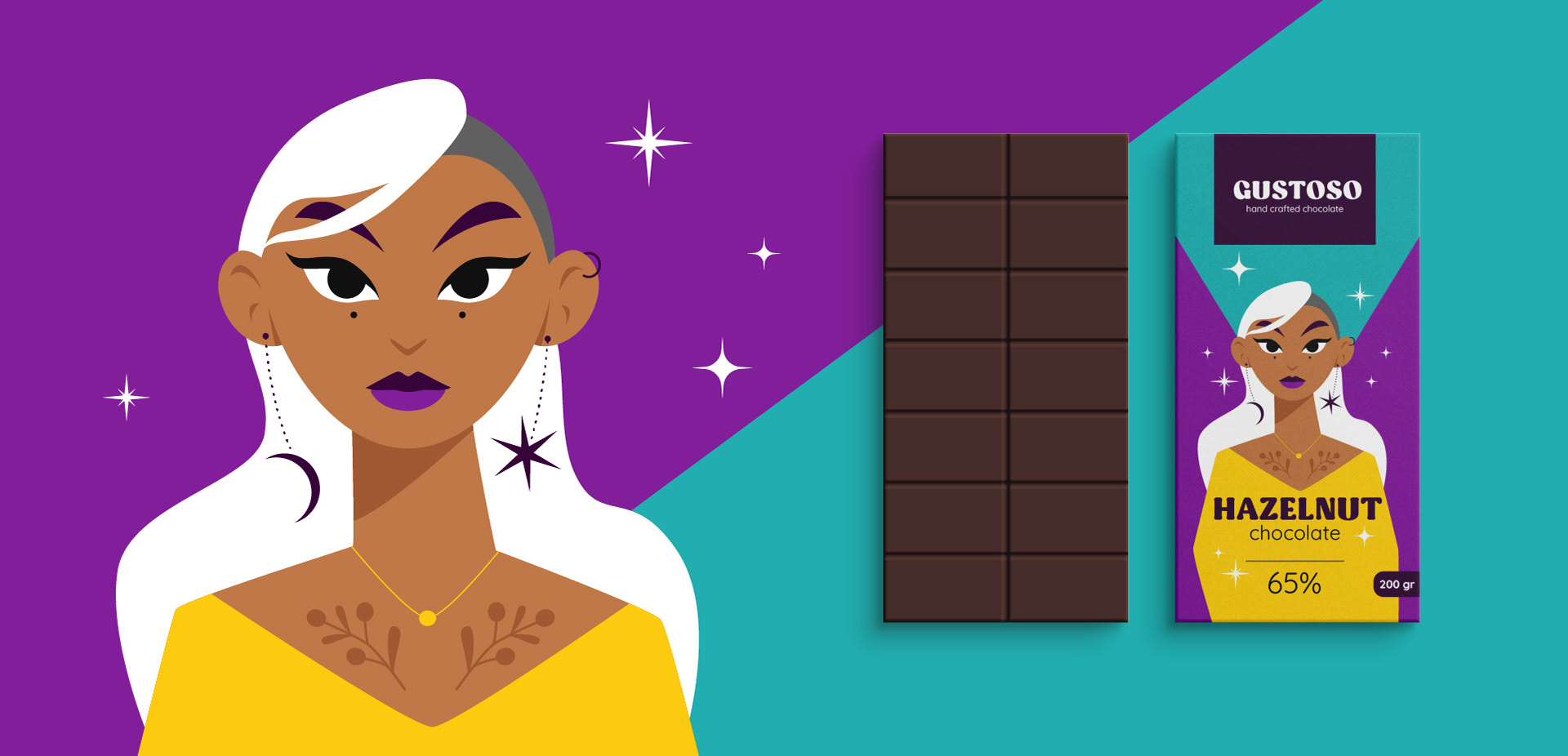 Gustoso. Chocolate Package Design. Illustrations — Изображение №5 — Брендинг, Иллюстрация на Dprofile